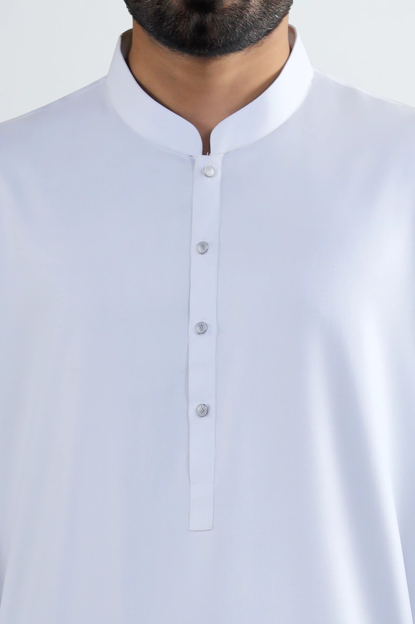 White Wash & Wear Shalwar Kameez - Image 3