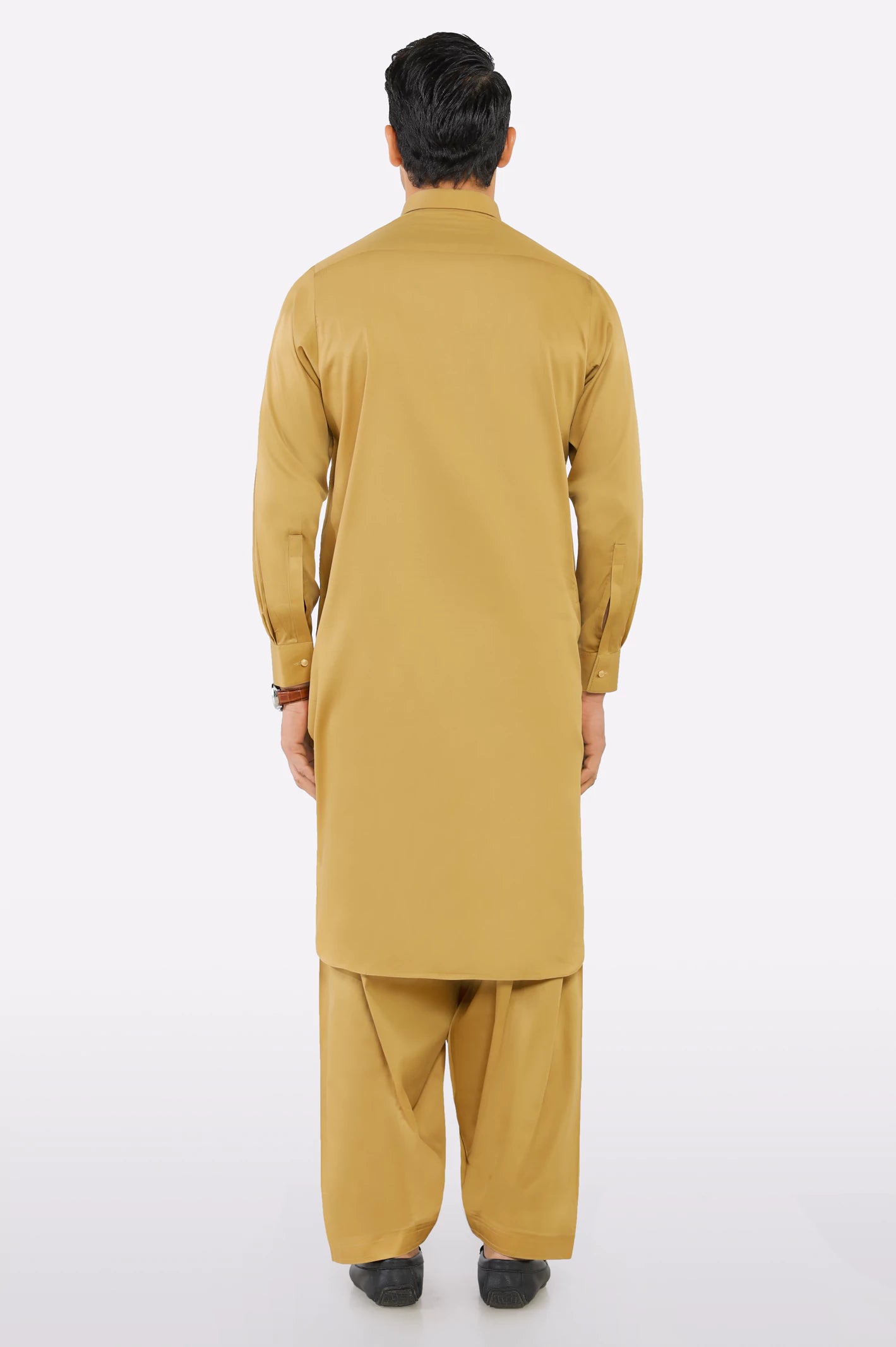 Mustard Cotton Shalwar Kameez - Image 4