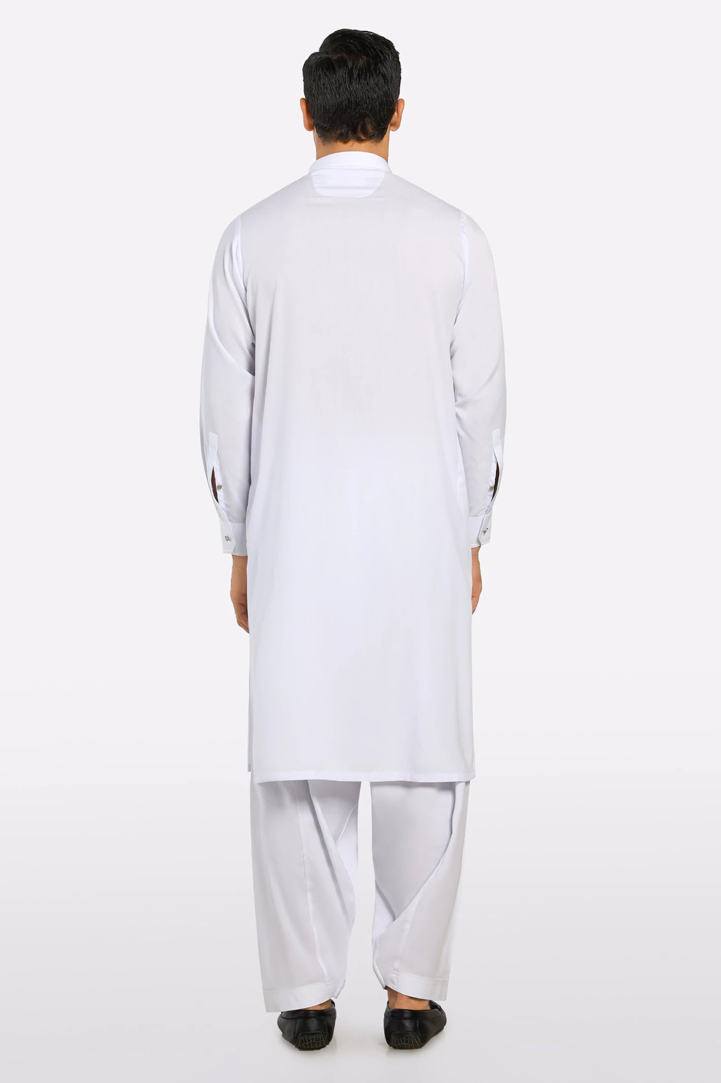 White Wash & Wear Shalwar Kameez - Image 4