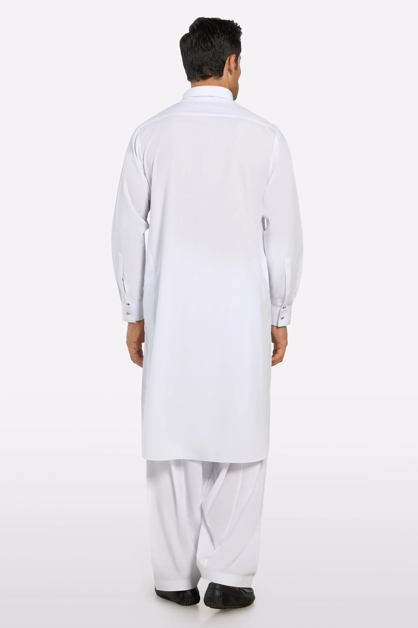 White Wash & Wear Shalwar Kameez - Image 4