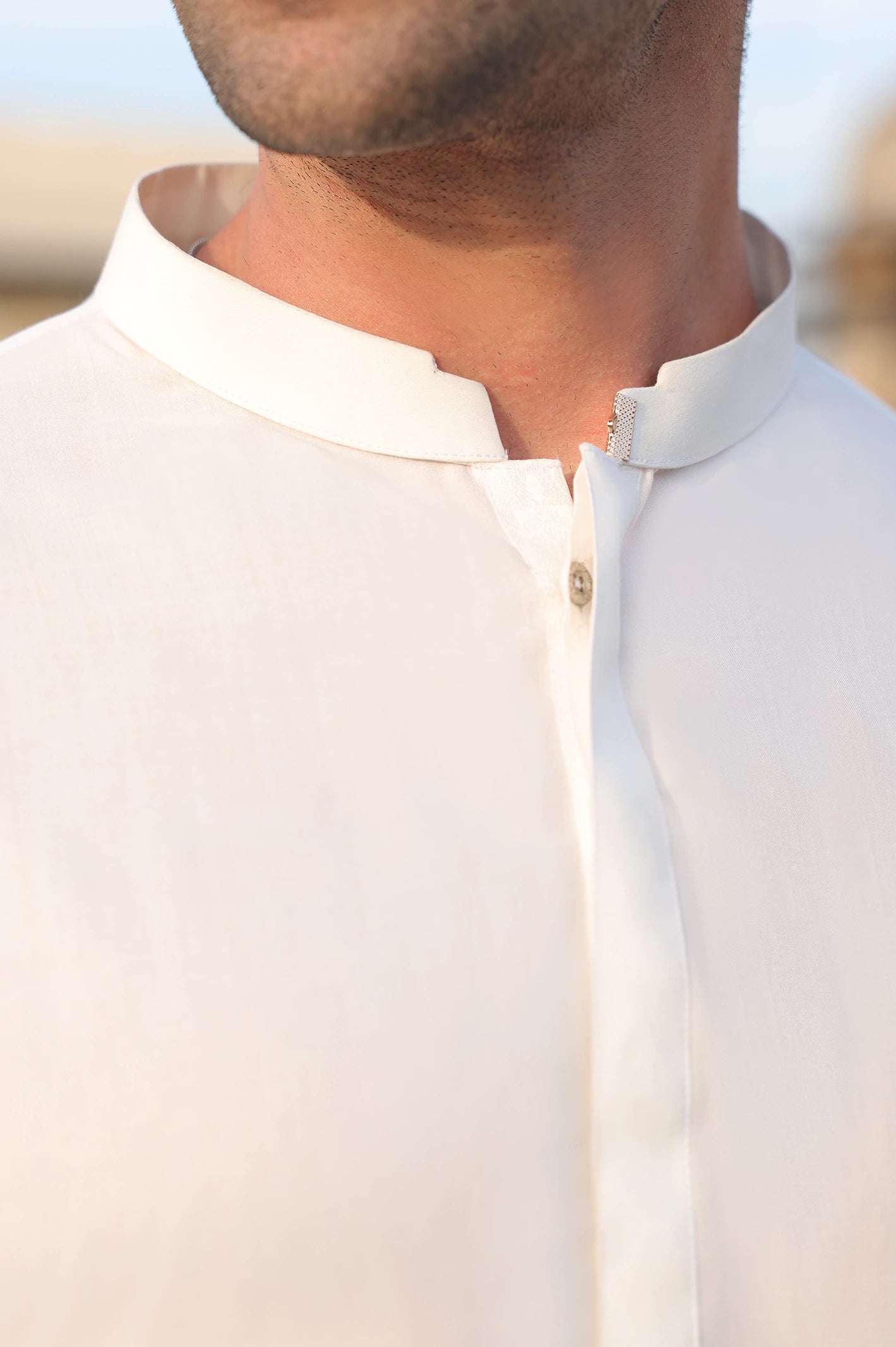 White Wash & Wear Shalwar Kameez - Image 3