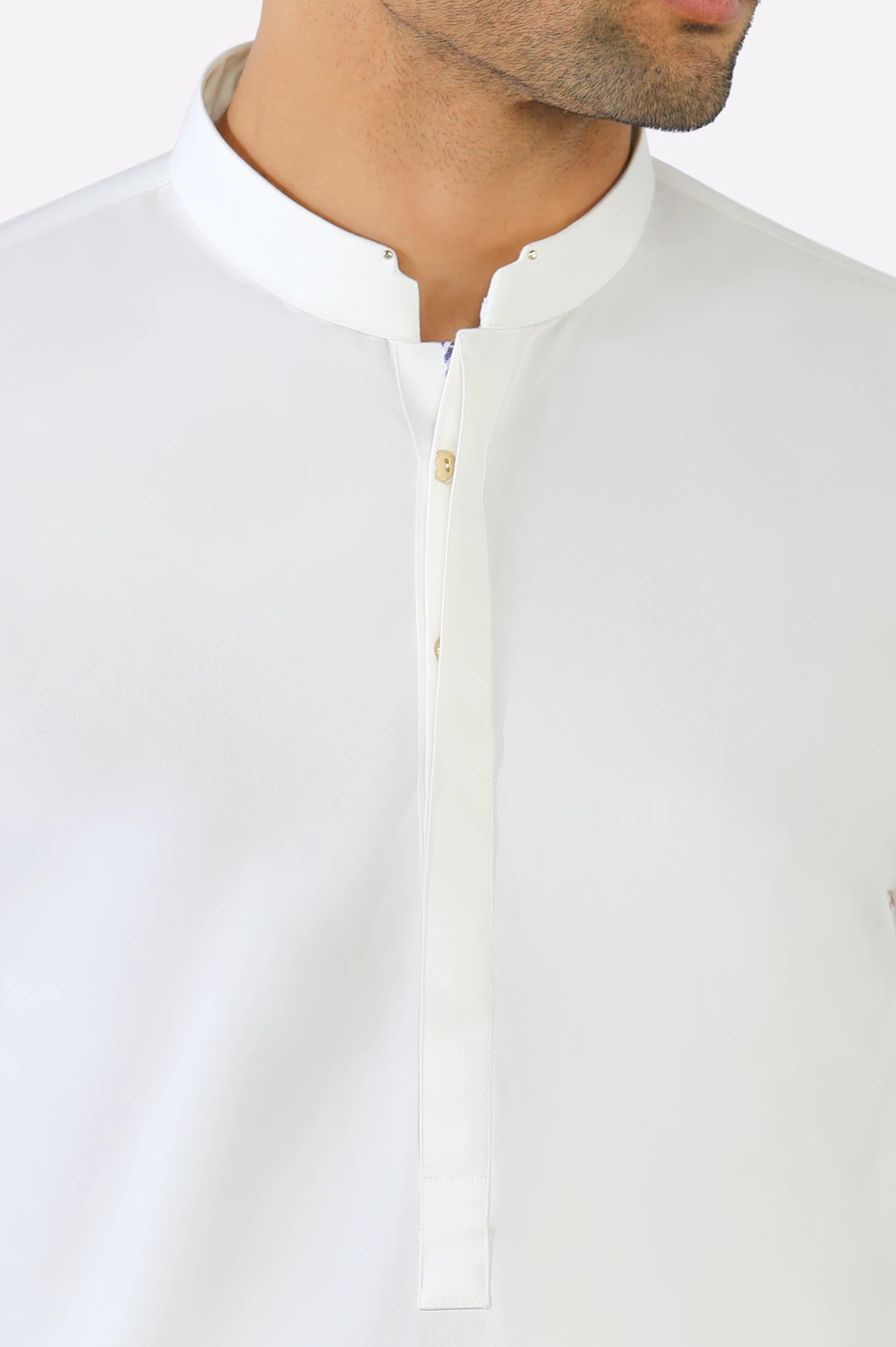 Off White Wash & Wear Shalwar Kameez - Image 3