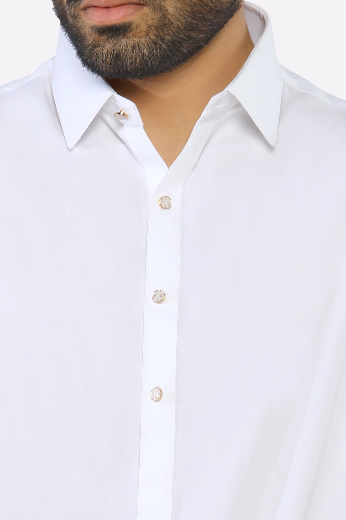 Off White Wash & Wear Shalwar Kameez - Image 3