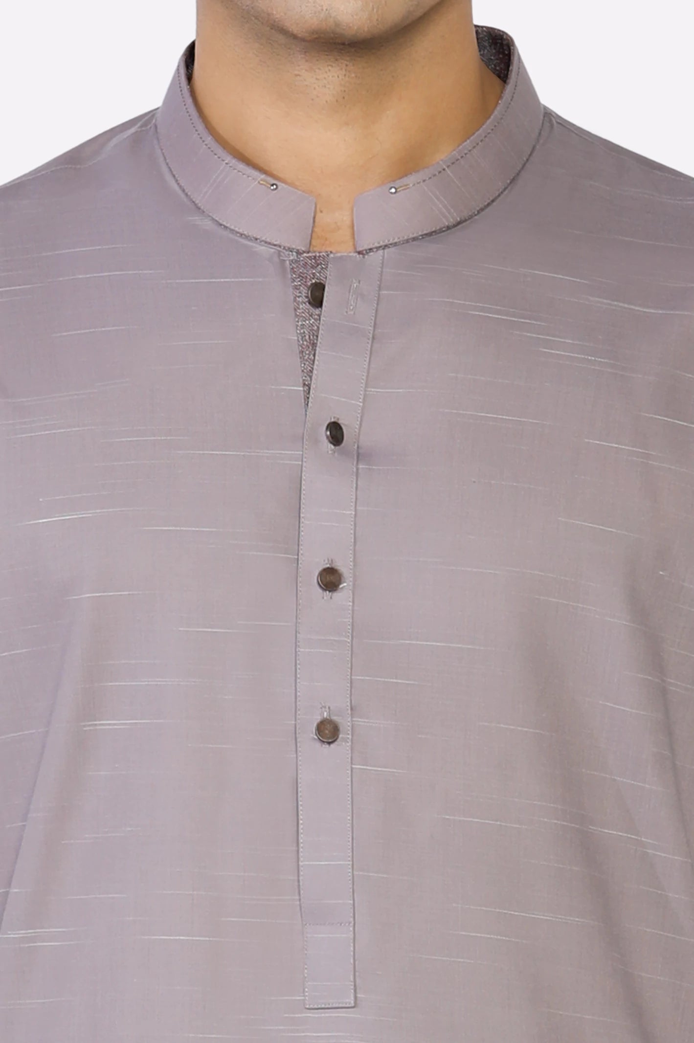 Light Purple Wash & Wear Shalwar Kameez - Image 3