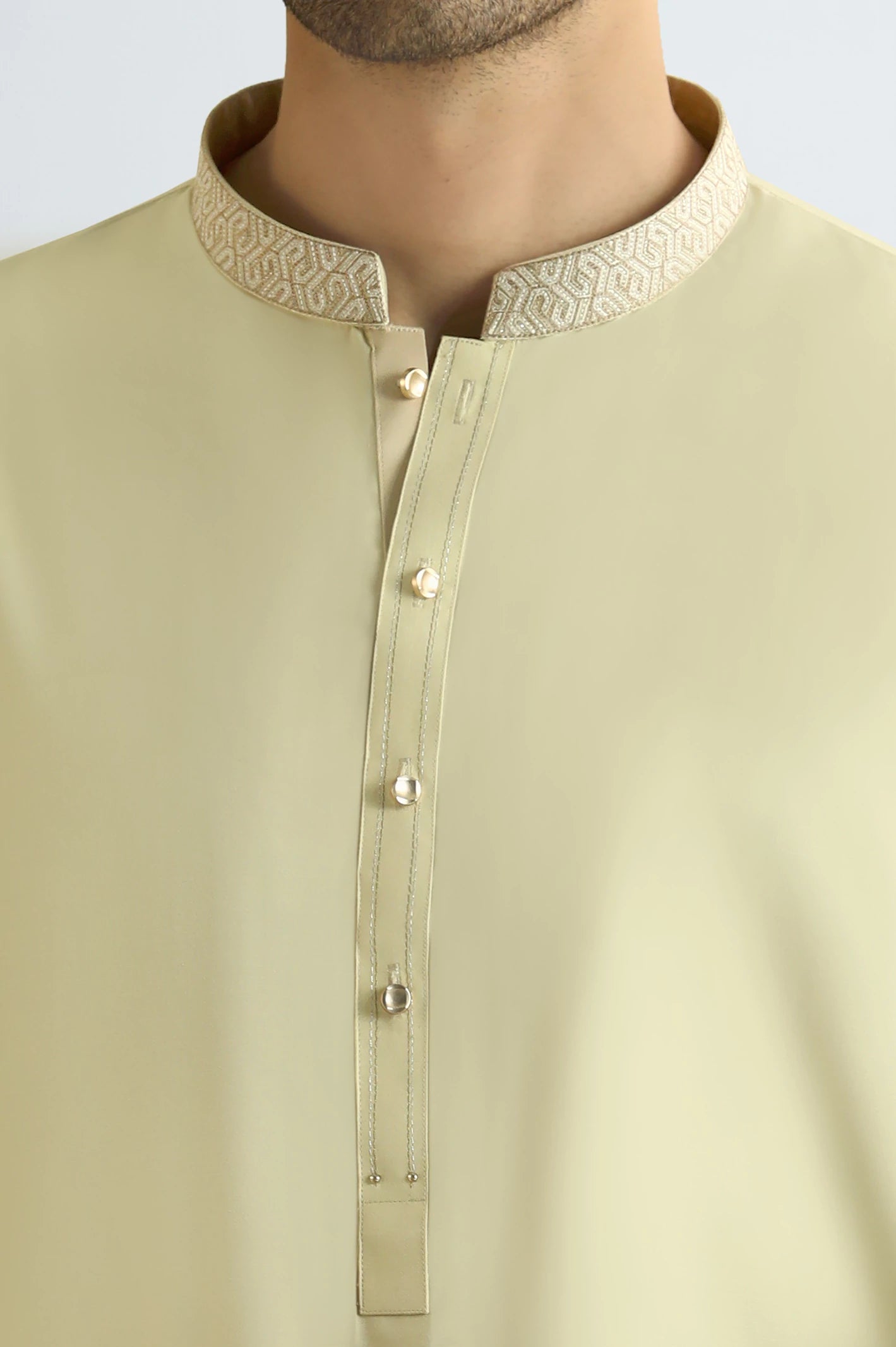 Light Fawn Wash & Wear Shalwar Kameez - Image 3
