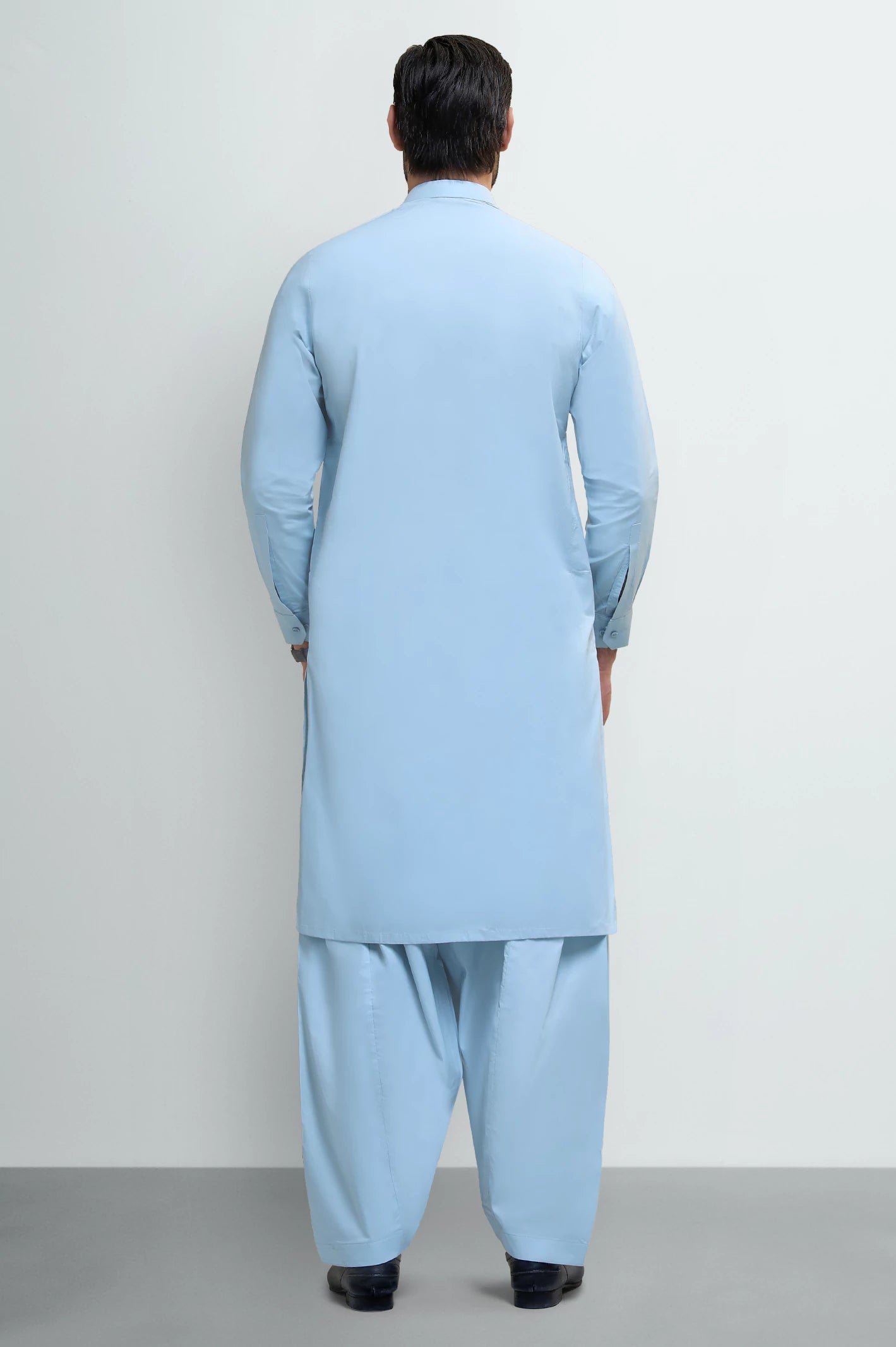 Medium Green Cotton Shalwar Kameez - Image 4