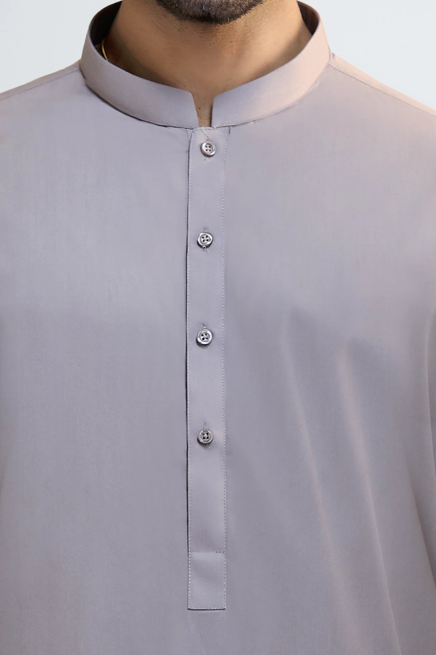 Grey Cotton Shalwar Kameez - Image 3