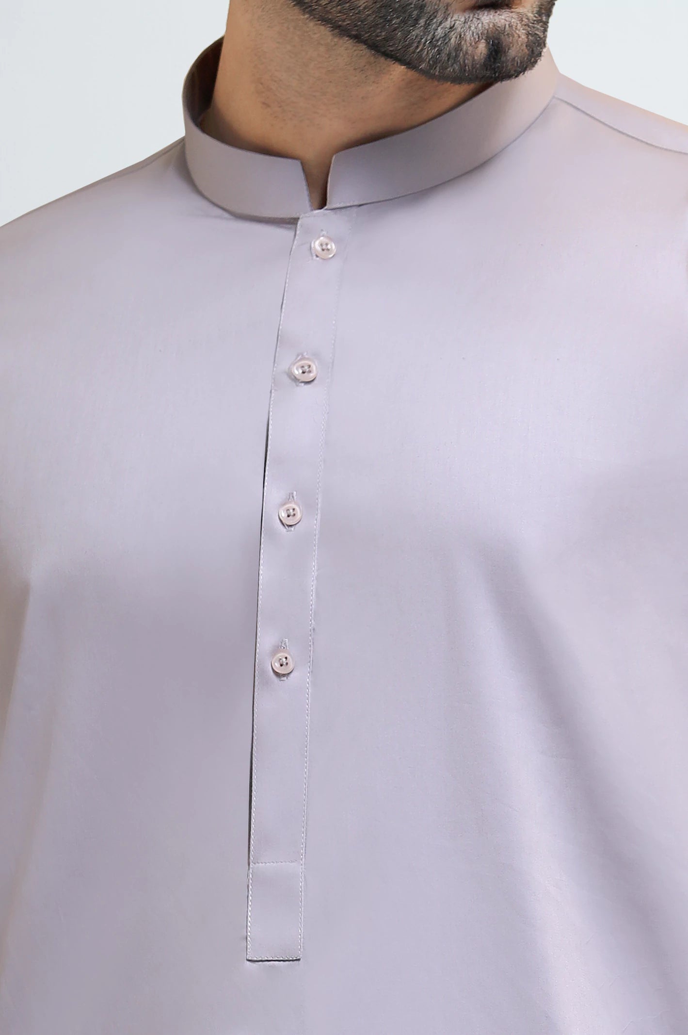 Dark Beige Cotton Shalwar Kameez - Image 3