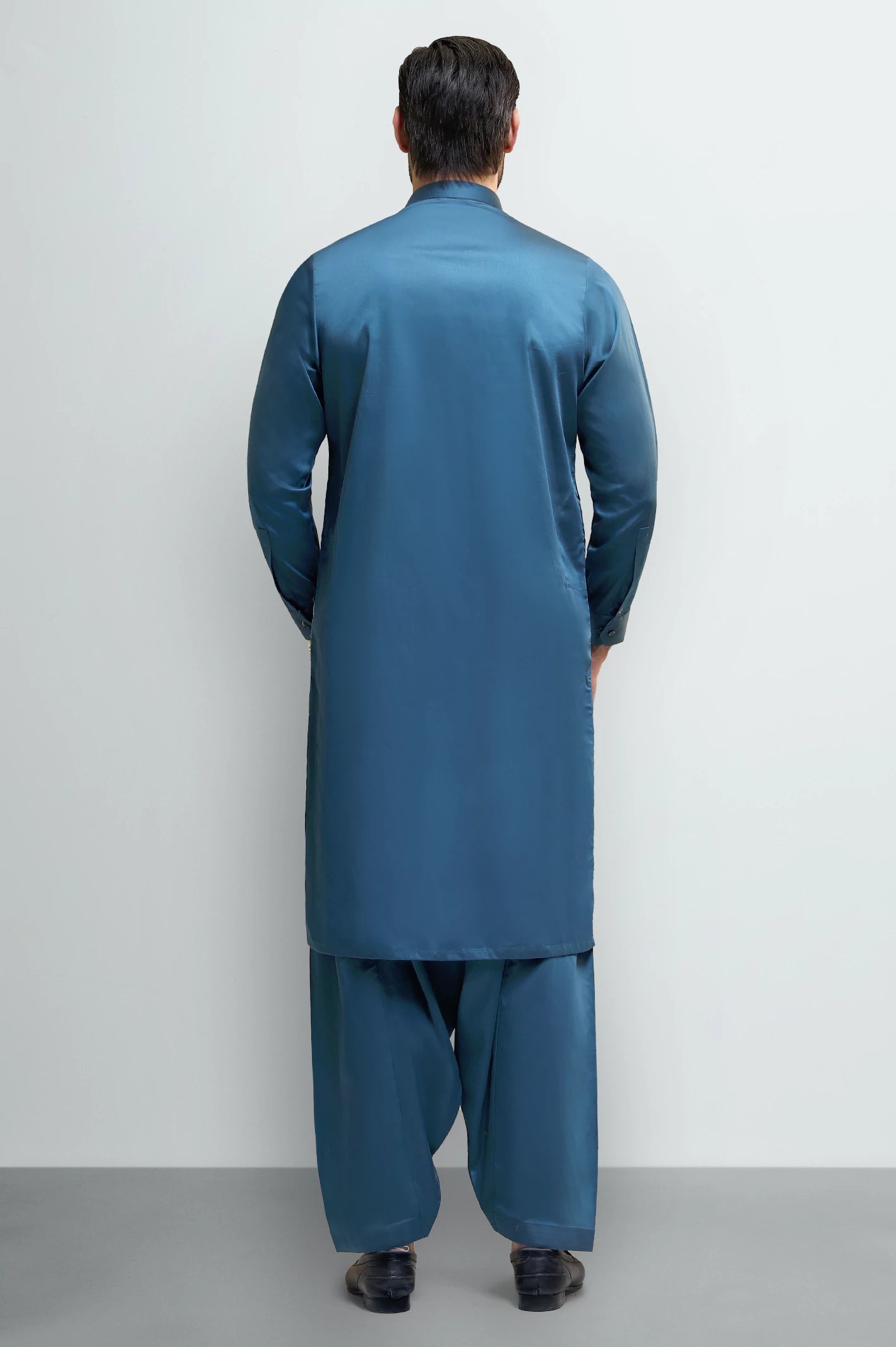 Dark Green Cotton Shalwar Kameez - Image 4