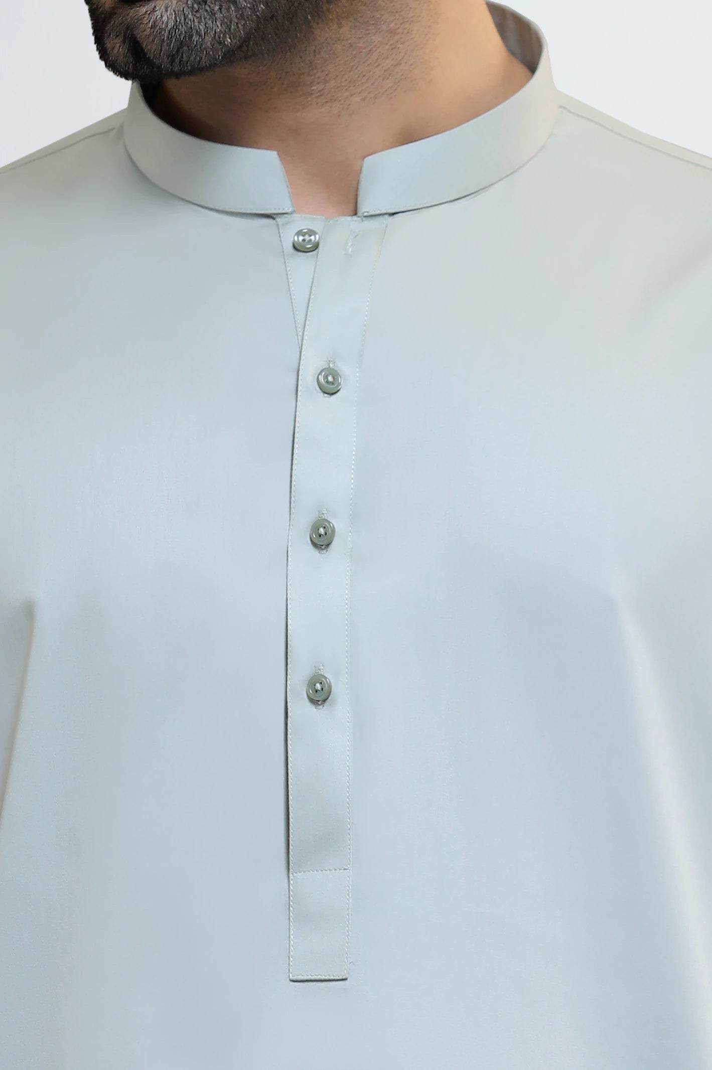 Light Green Cotton Shalwar Kameez - Image 3