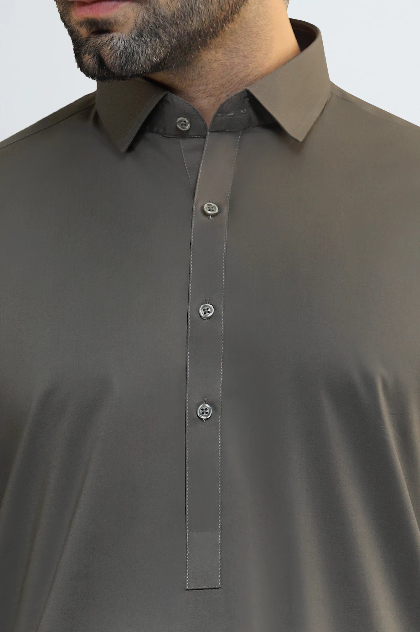 Medium Green Cotton Shalwar Kameez - Image 3
