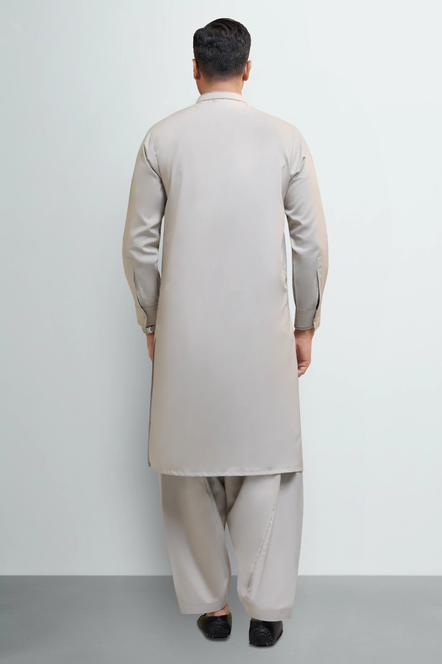 Beige Wash & Wear Shalwar Kameez - Image 4