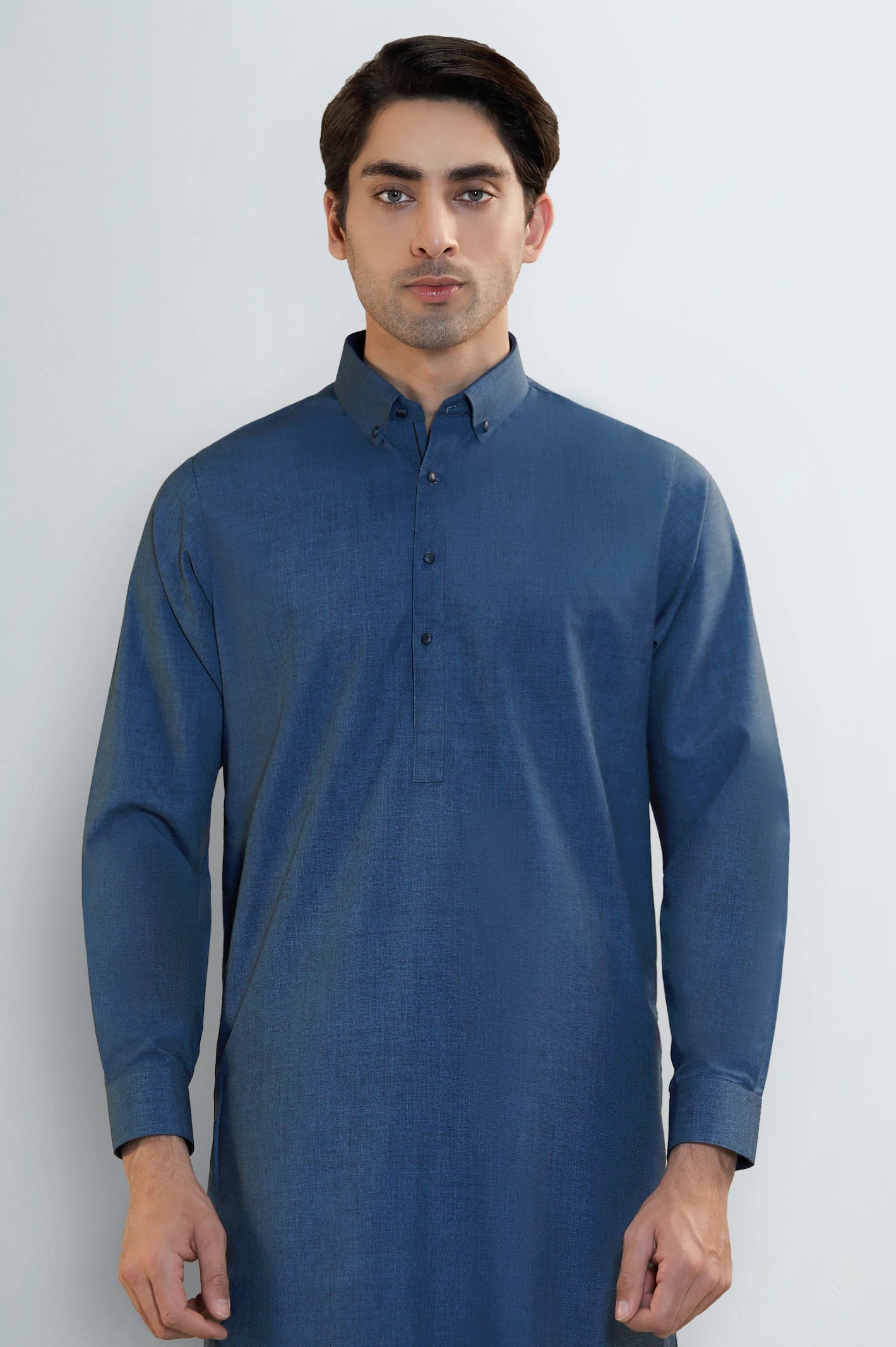 Blue Wash & Wear Shalwar Kameez