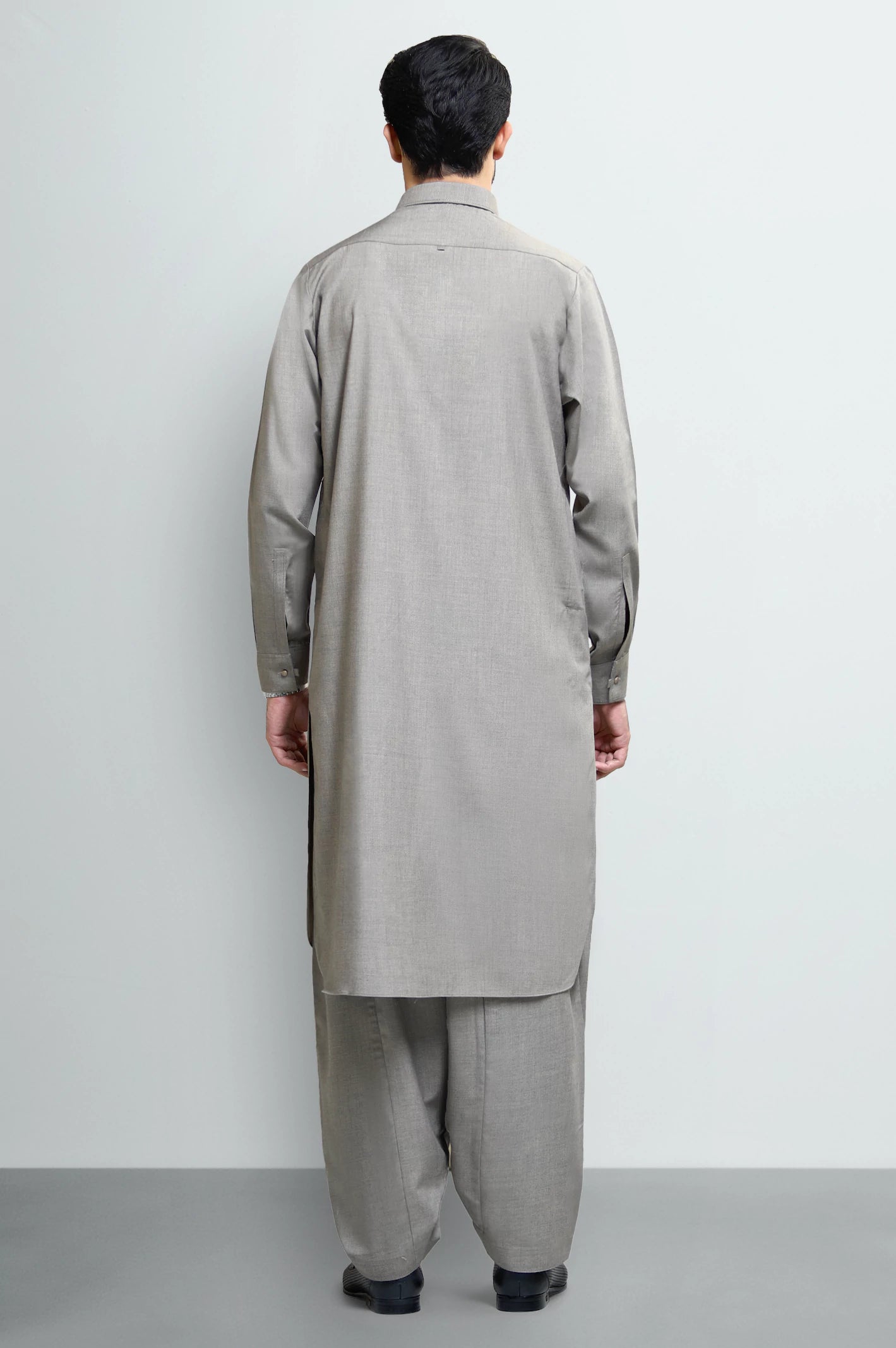 Light Brown Wash & Wear Shalwar Kameez - Image 4