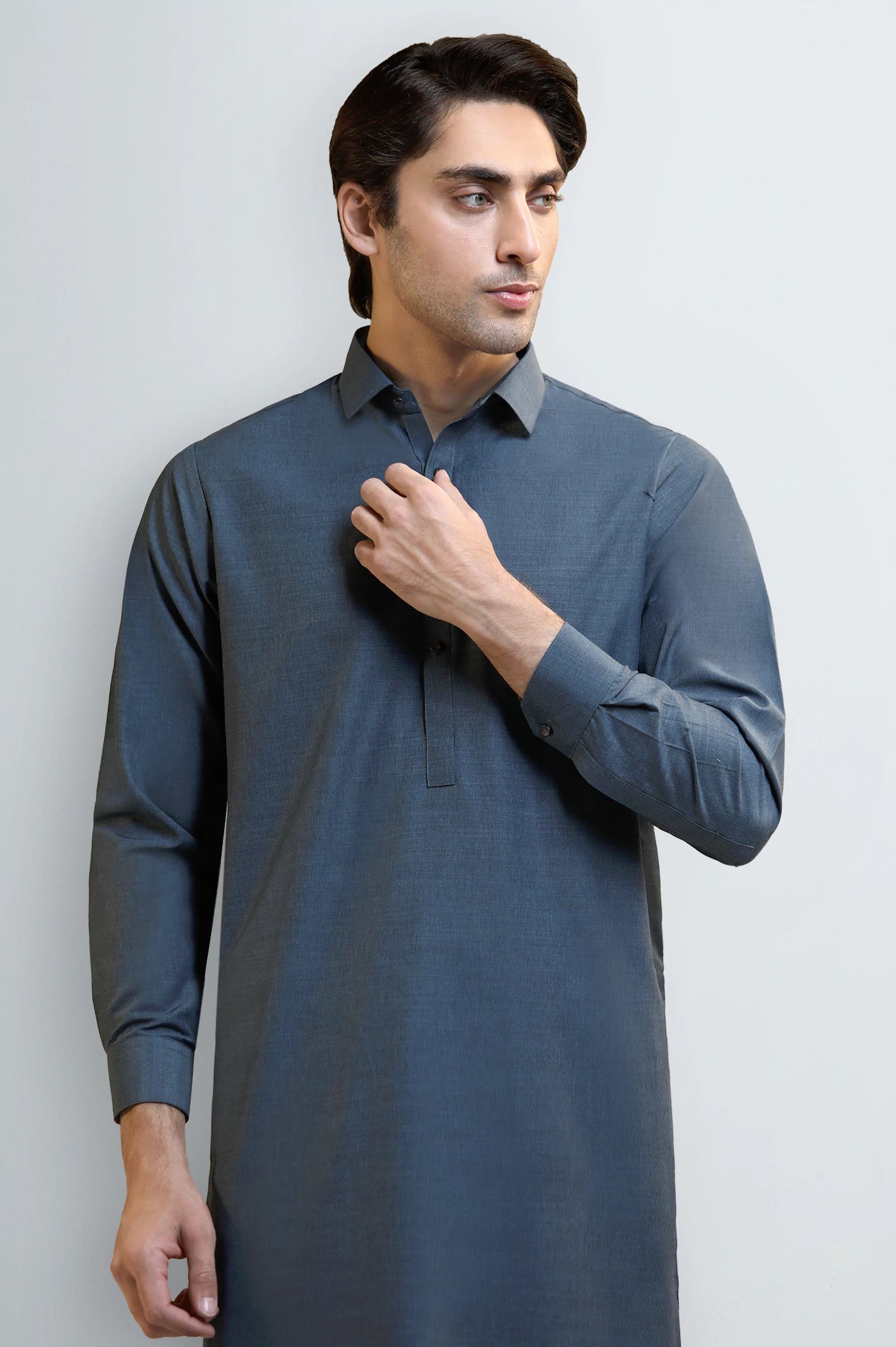 Blue Wash & Wear Shalwar Kameez