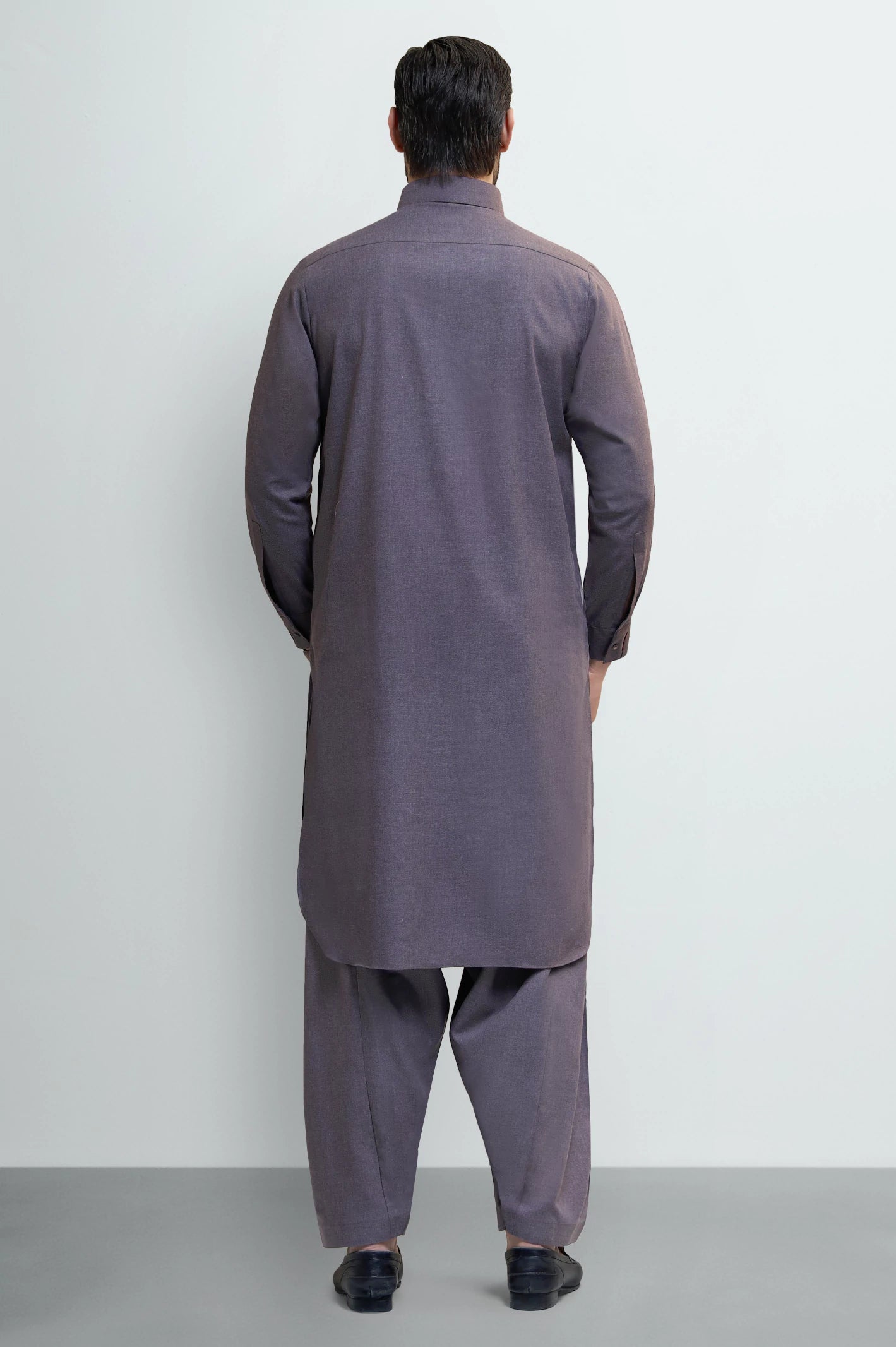 Brown Wash & Wear Shalwar Kameez - Image 4