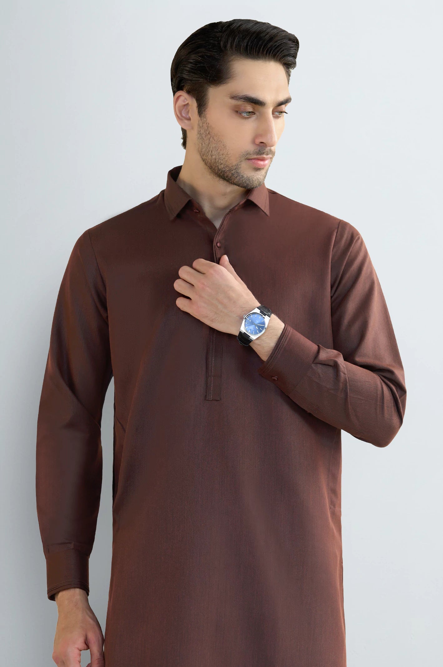 Rust Wash & Wear Shalwar Kameez - Image 2