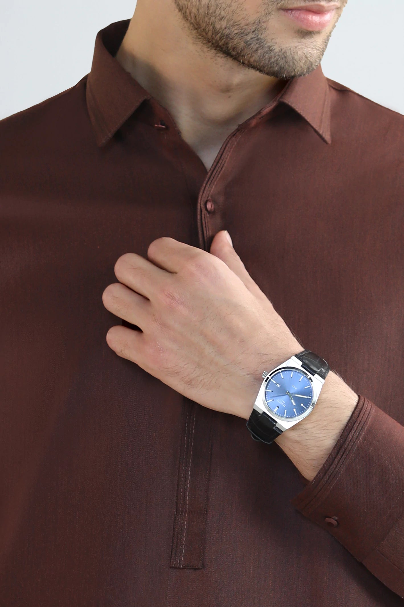 Rust Wash & Wear Shalwar Kameez - Image 3