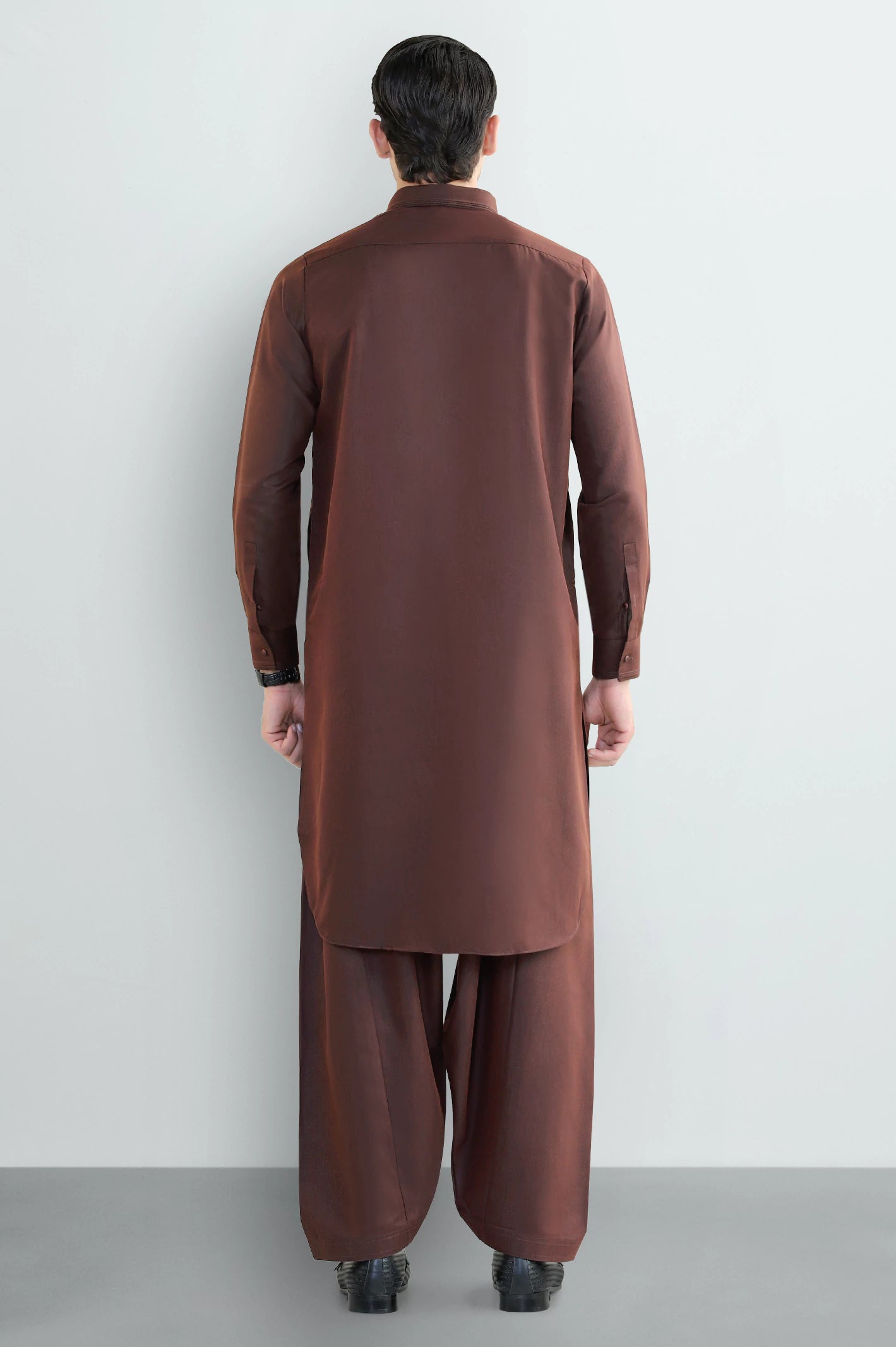 Rust Wash & Wear Shalwar Kameez - Image 4