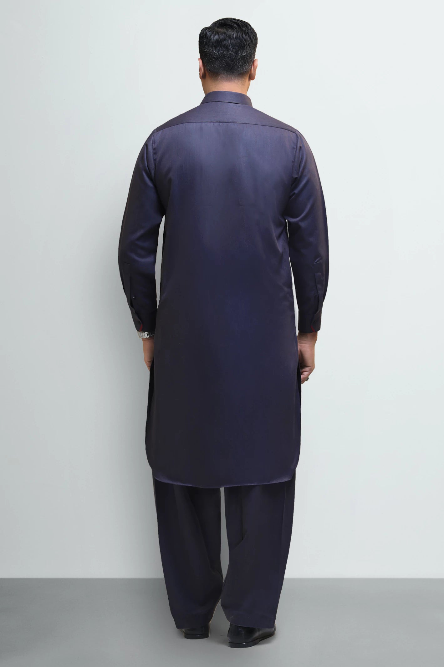 Purple Wash & Wear Shalwar Kameez - Image 4