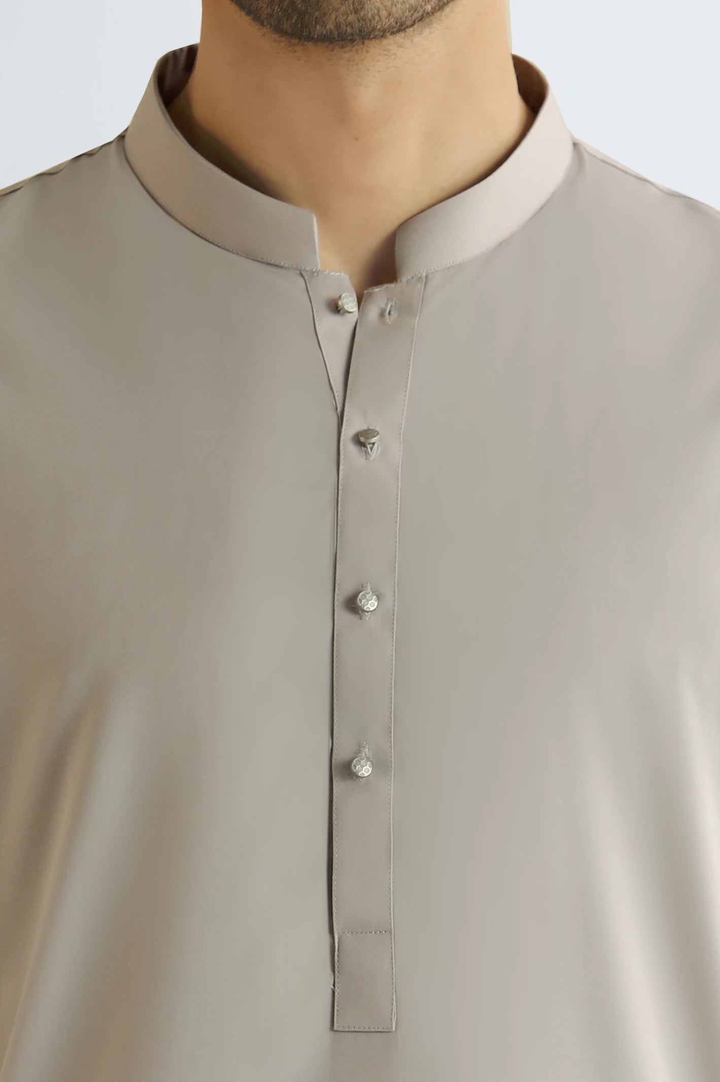 Light Beige Wash & Wear Shalwar Kameez - Image 3