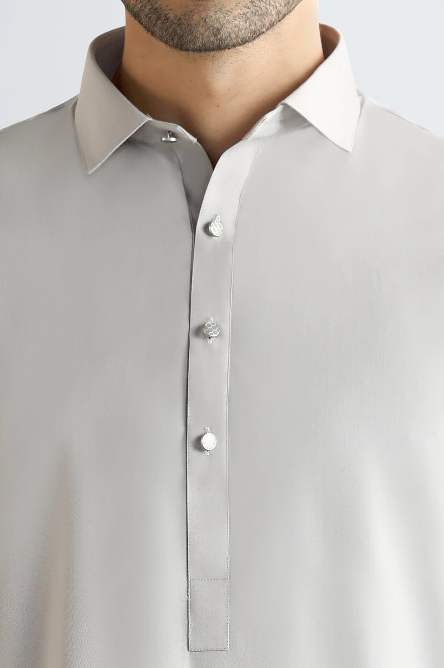 Light Beige Wash & Wear Shalwar Kameez - Image 3