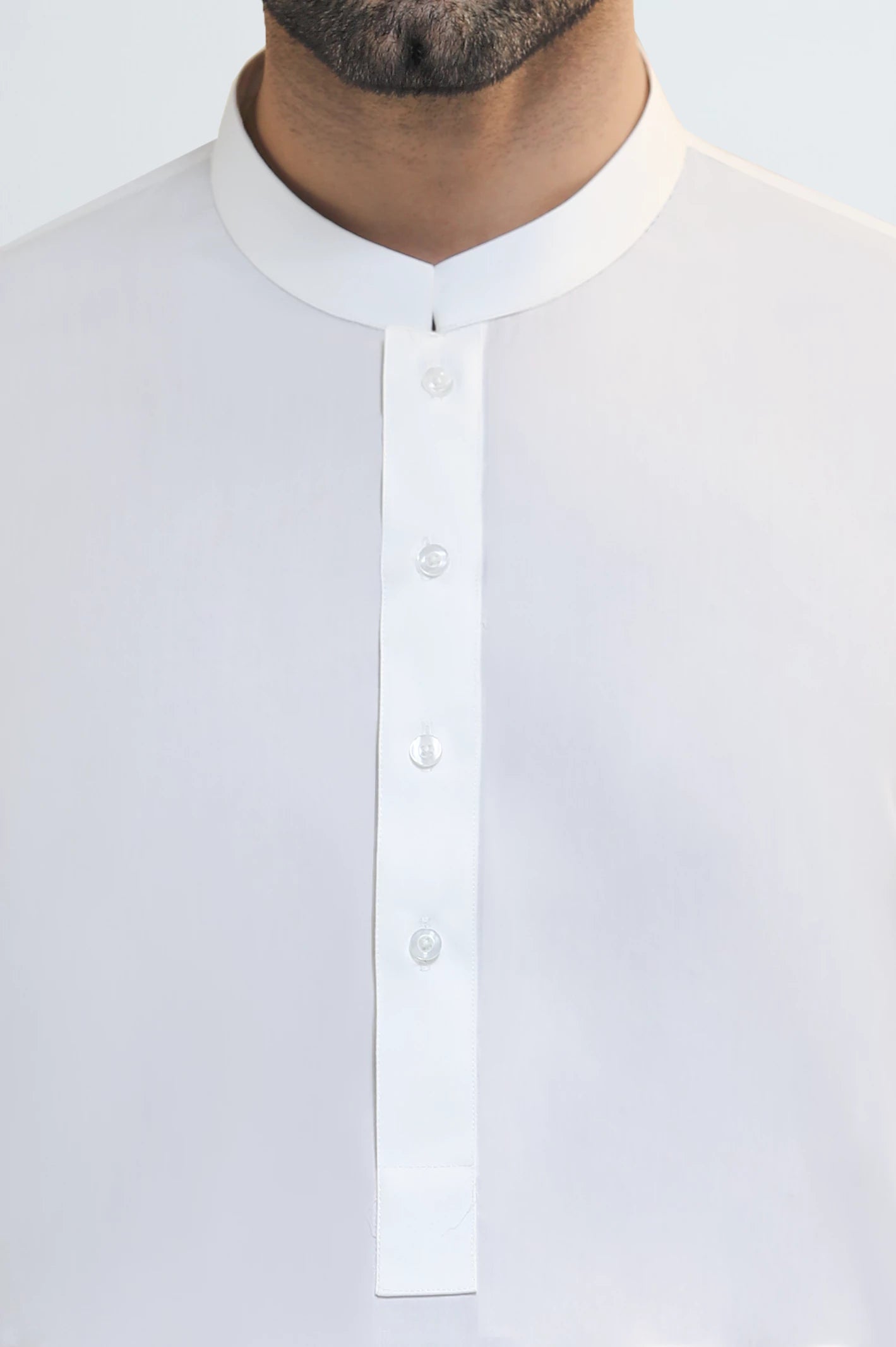 Cream Wash & Wear Shalwar Kameez - Image 3
