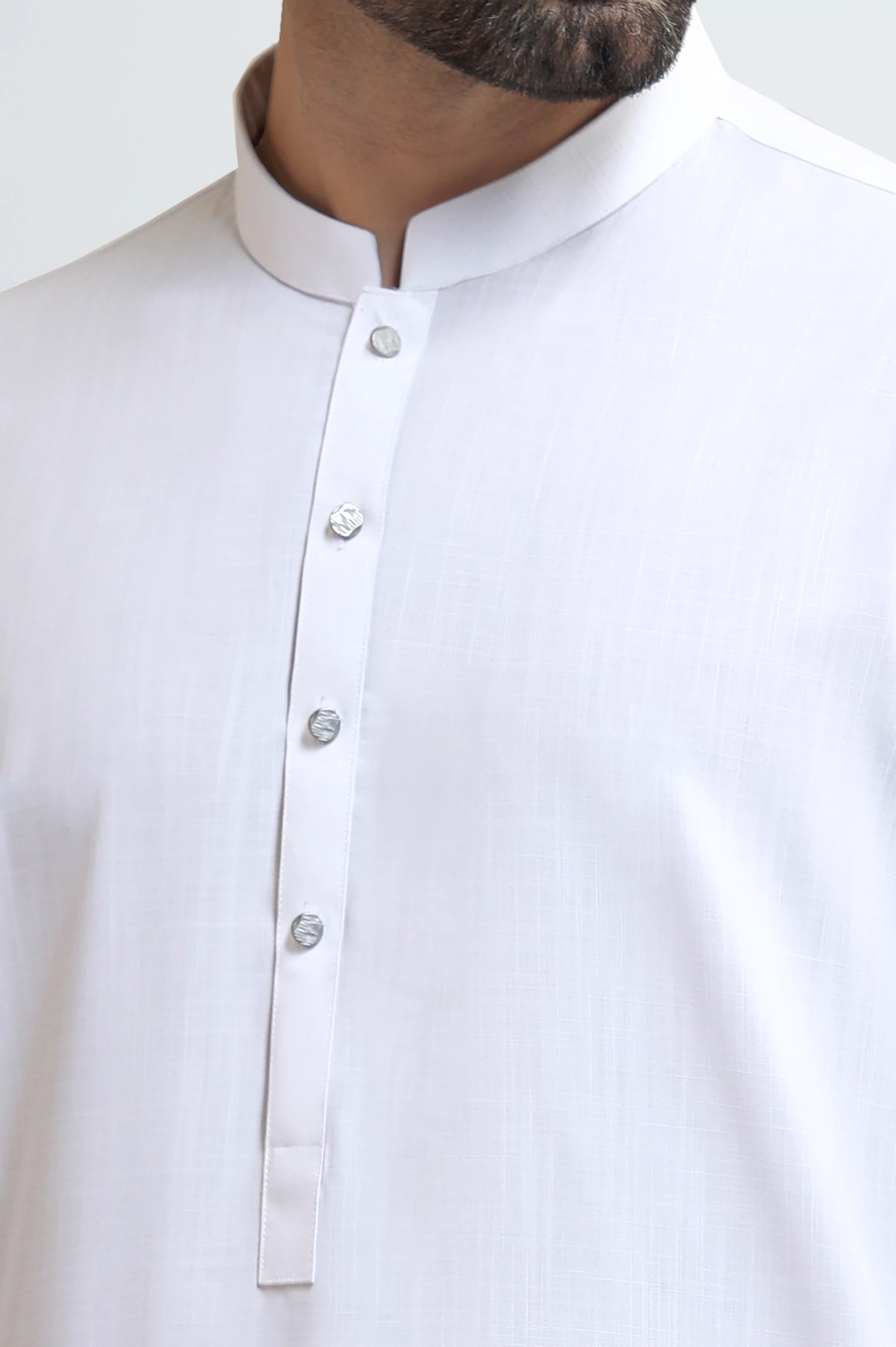 White Wash & Wear Shalwar Kameez - Image 3