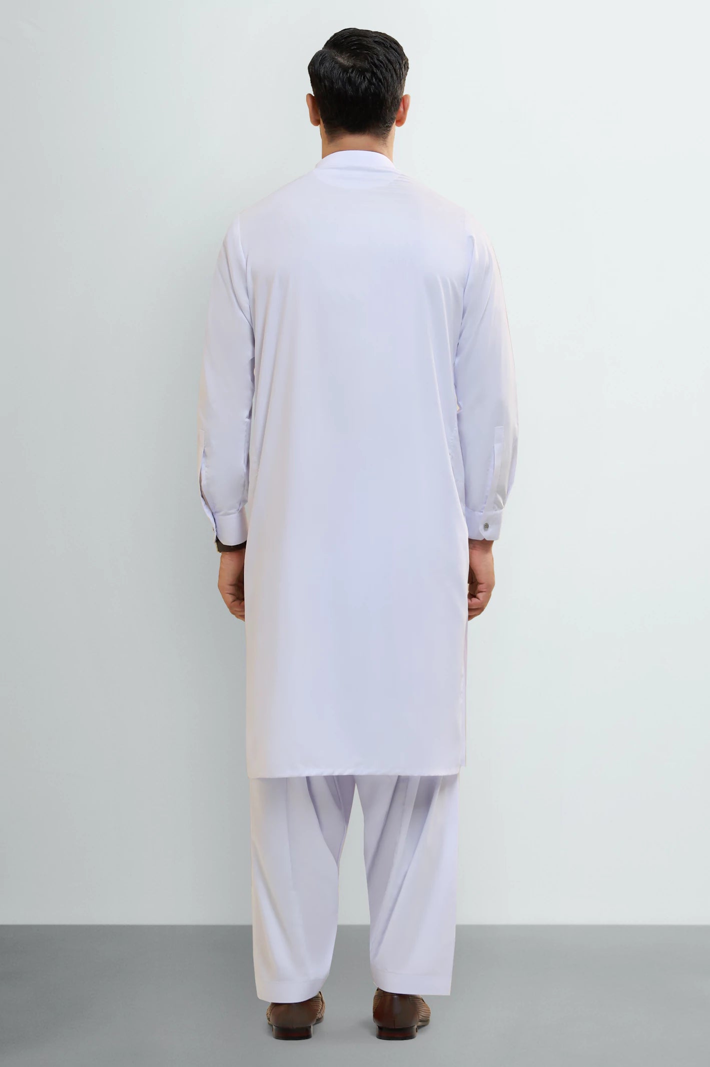 White Wash & Wear Shalwar Kameez - Image 4