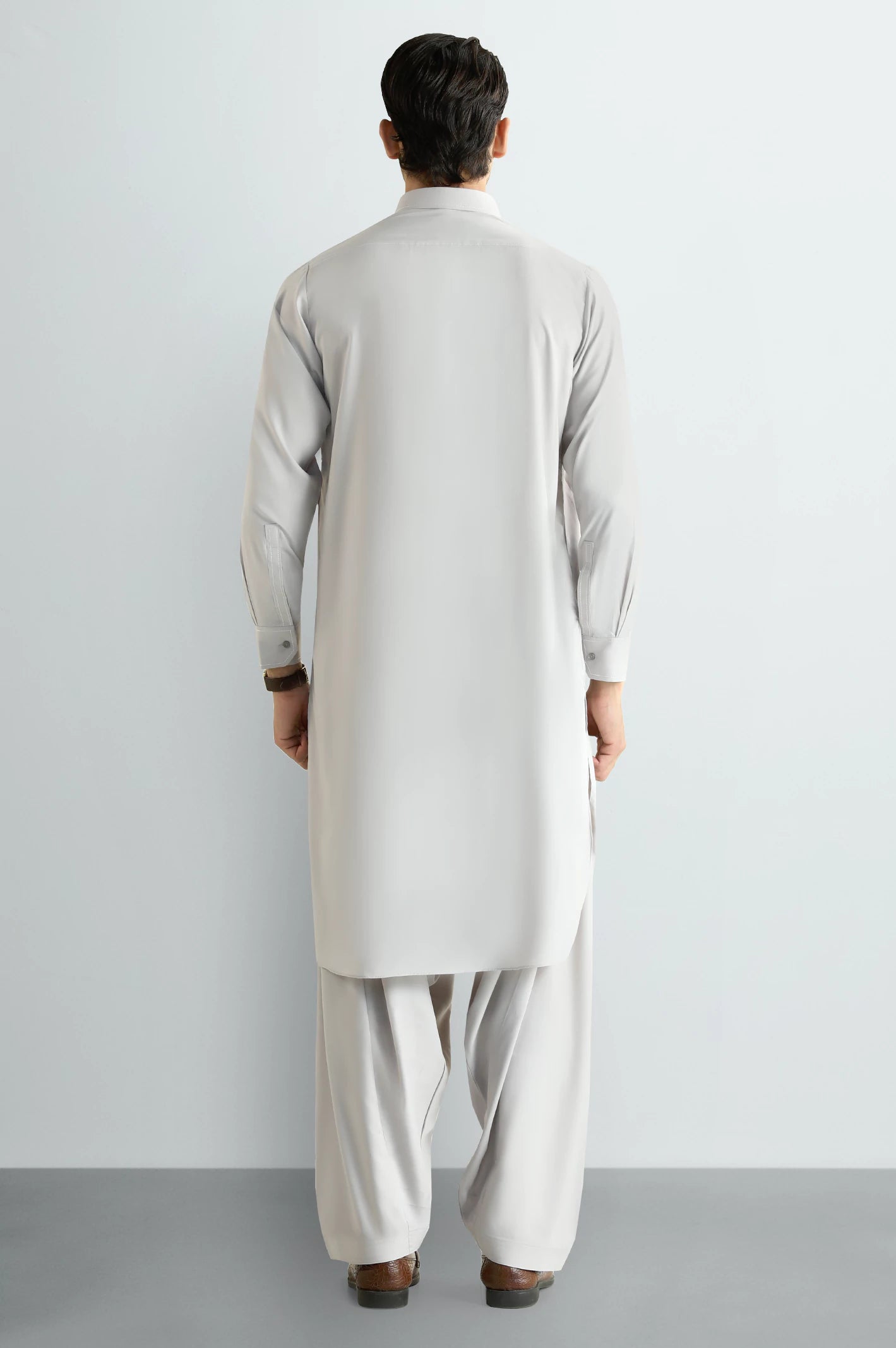 Beige Wash & Wear Shalwar Kameez - Image 4