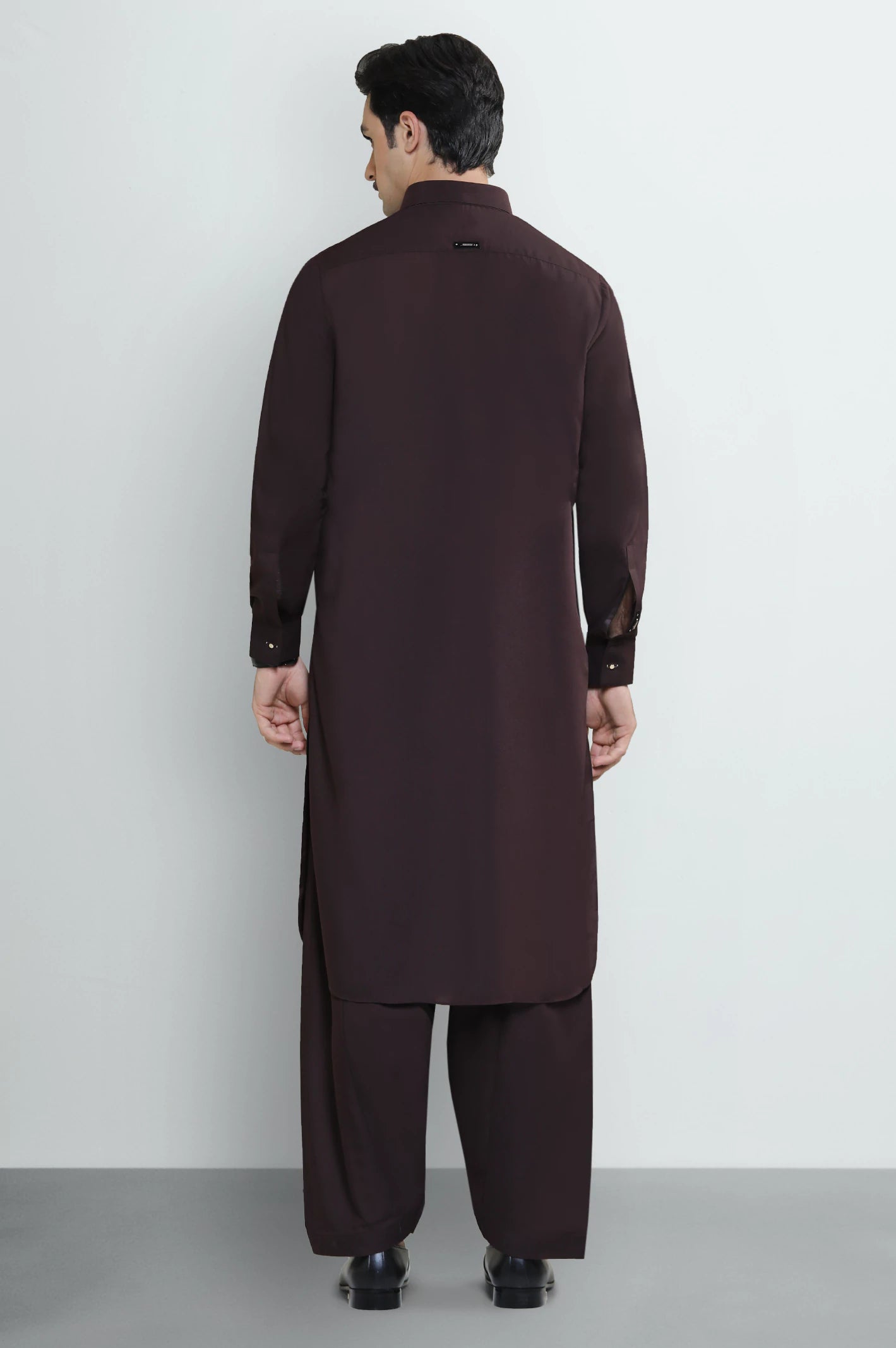 Maroon Wash & Wear Shalwar Kameez - Image 4