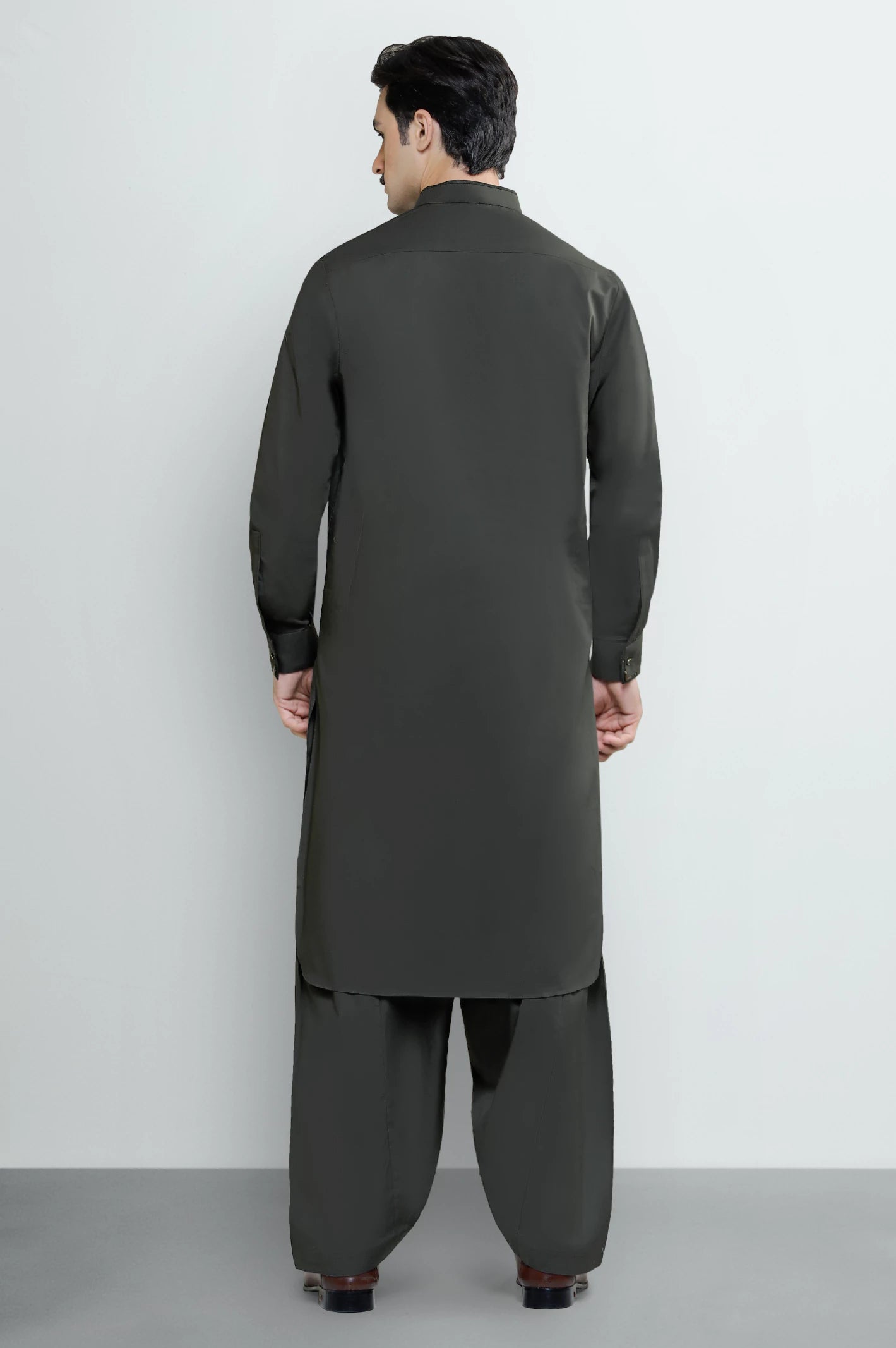 D-Green Wash & Wear Shalwar Kameez - Image 4