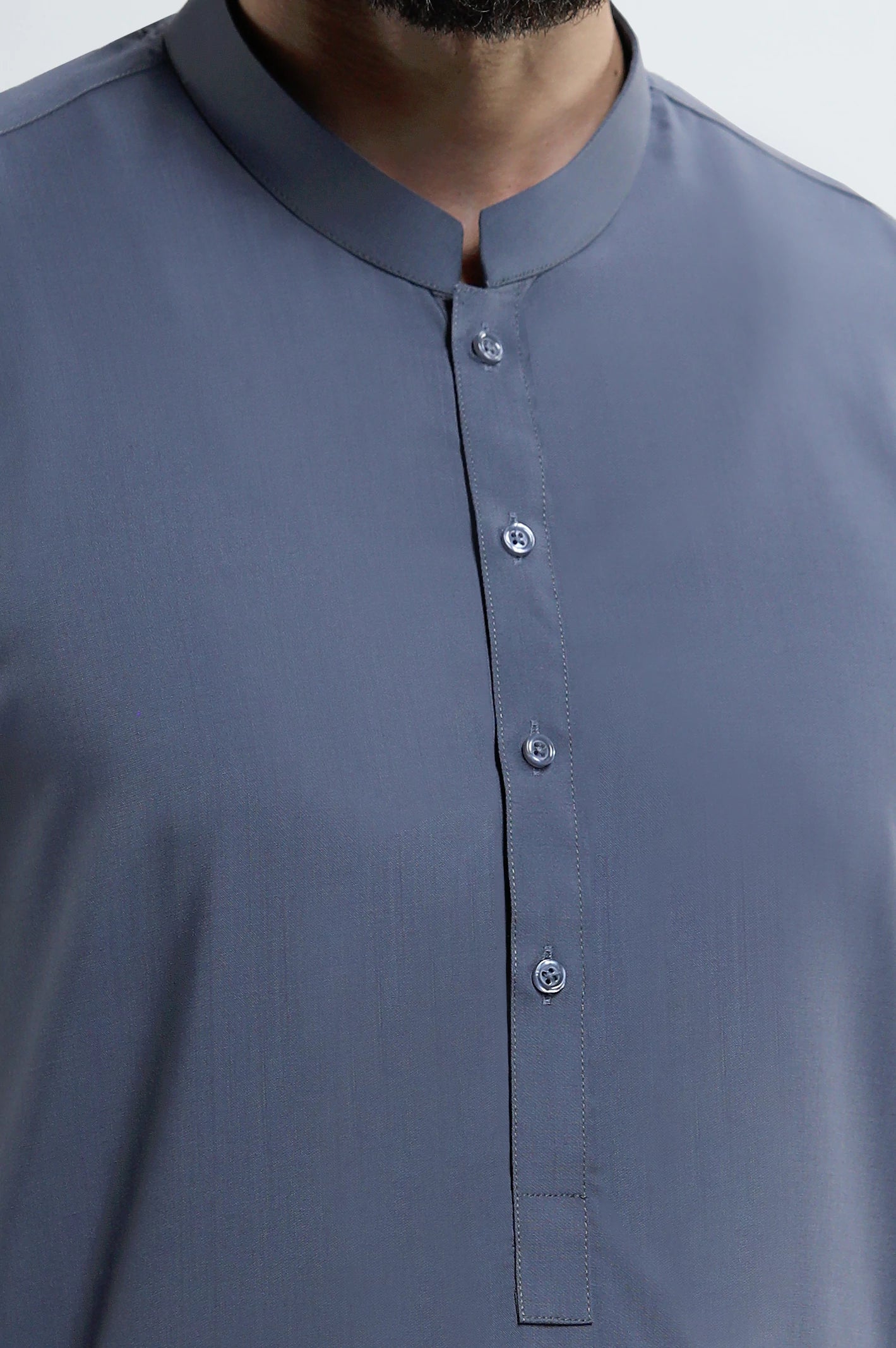 Charcoal Wash & Wear Shalwar Kameez - Image 3