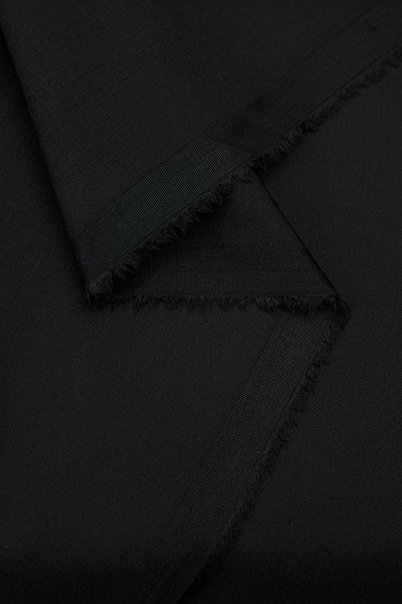 Black Wash & Wear Fabric