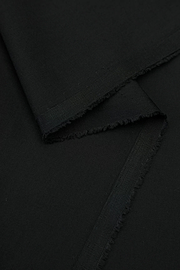 Black Wash & Wear Fabric