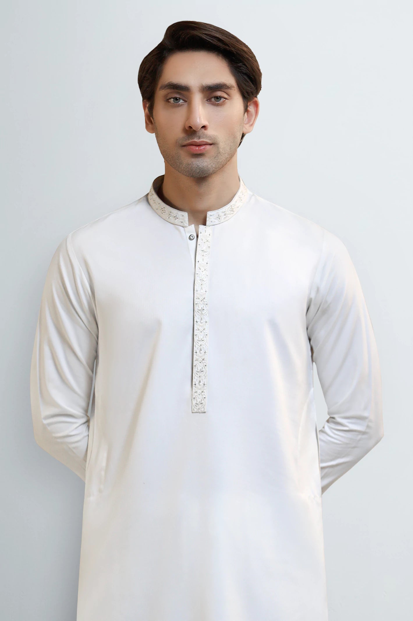 White Wash & Wear Fabric - Image 2
