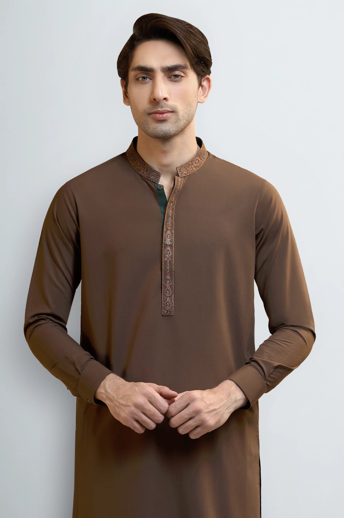 Brown Wash & Wear Fabric - Image 2