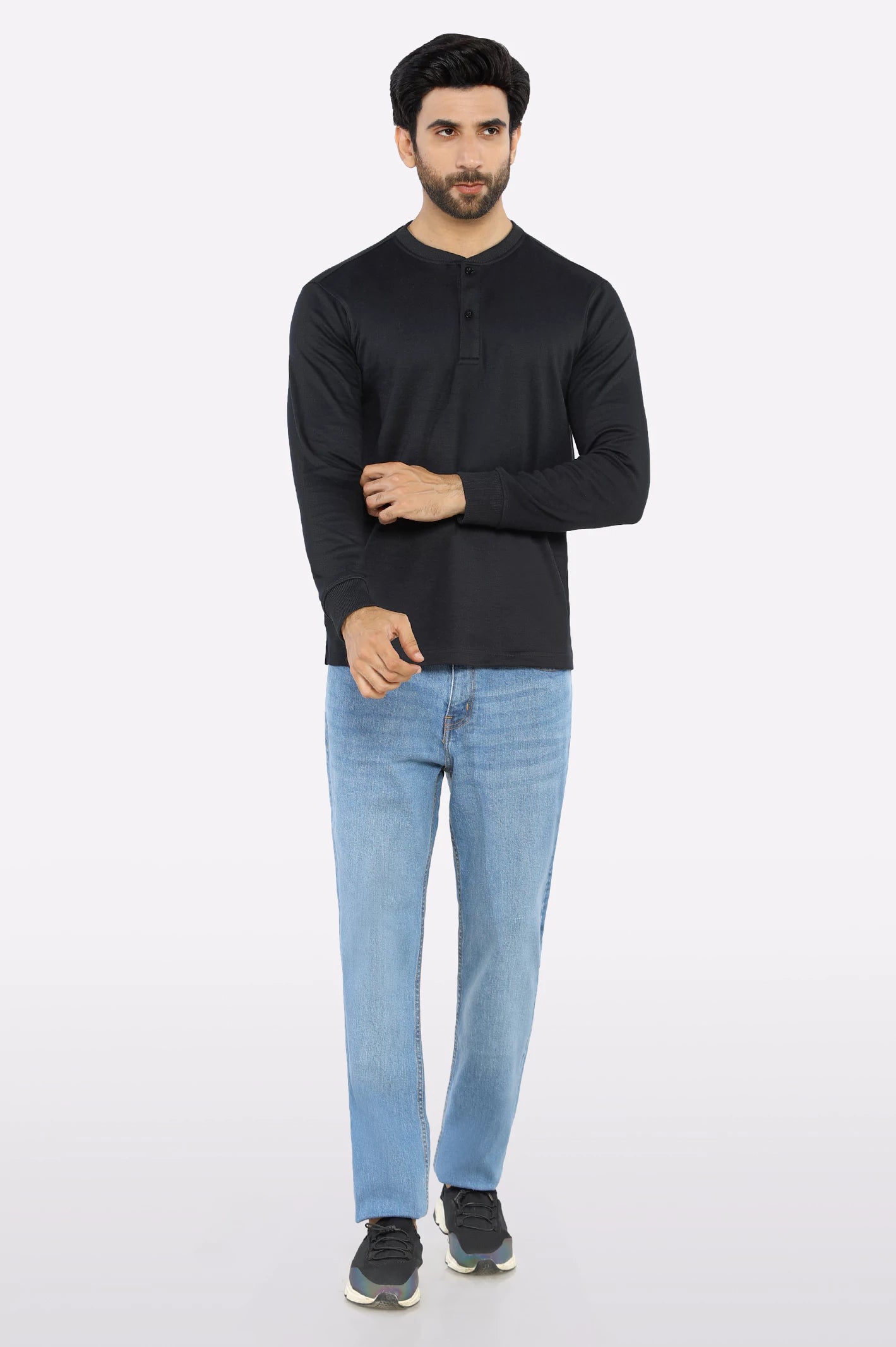 Black Full Sleeves T-Shirt - Image 2