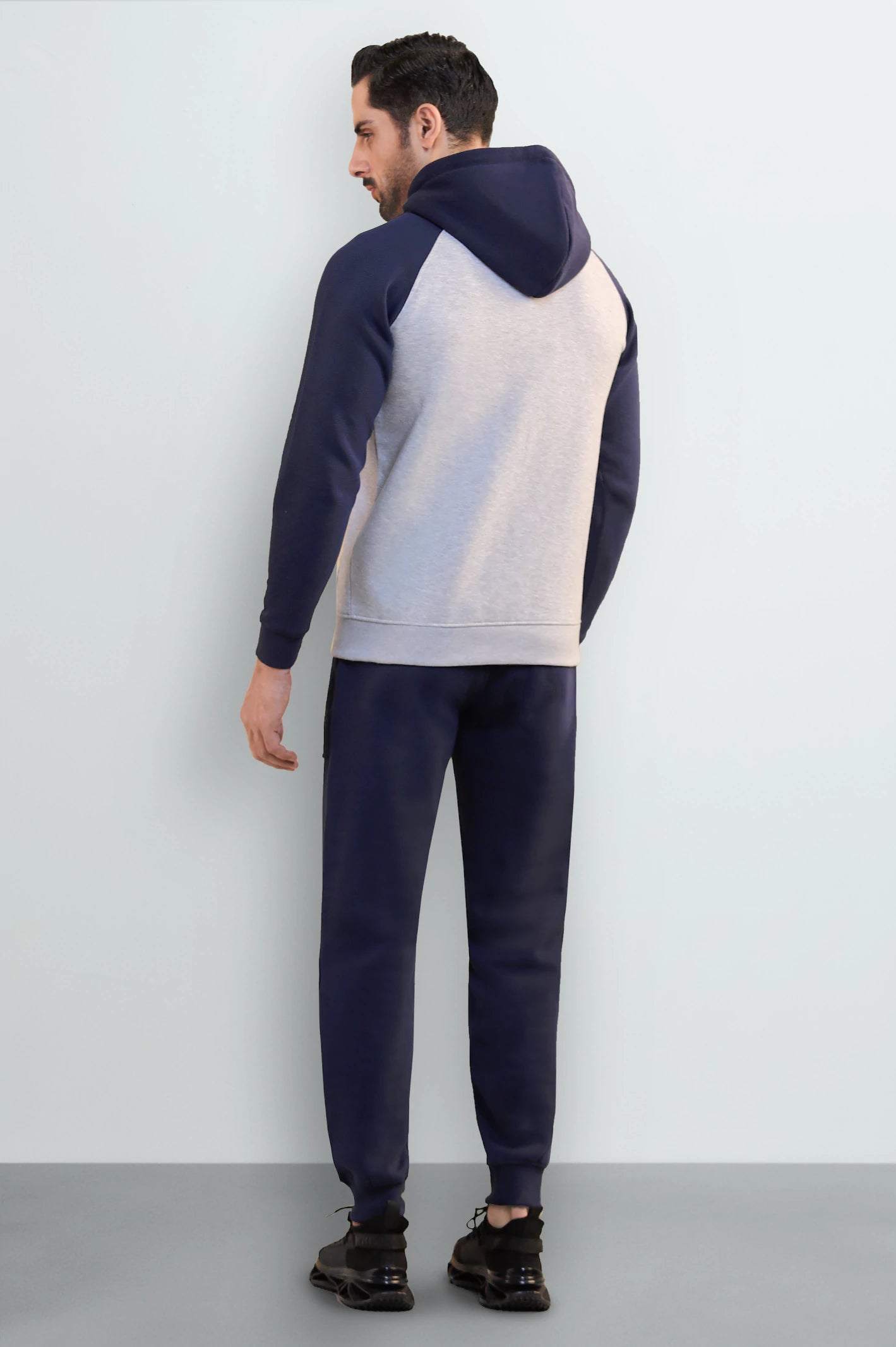 Men's Navy Blue Joggers - Image 2