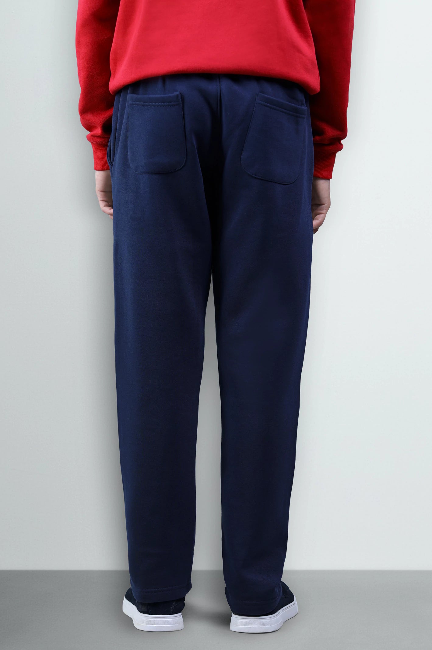 Navy Casual Knitted Trouser - Image 3