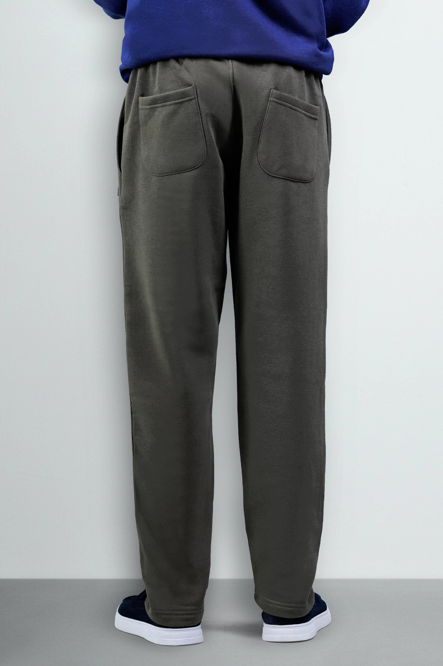 Olive Casual Knitted Trouser - Image 3