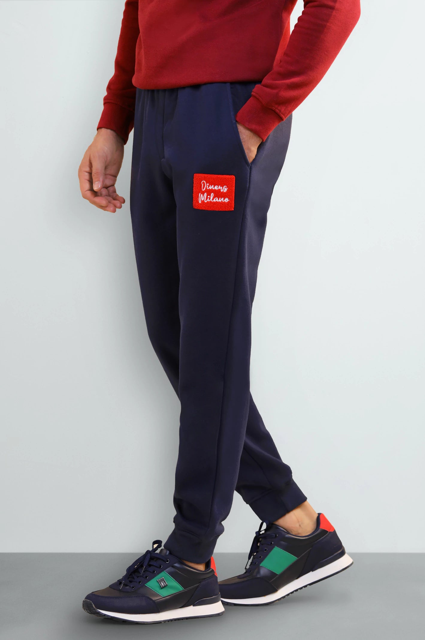 Navy Blue Casual Knitted Trouser - Image 2