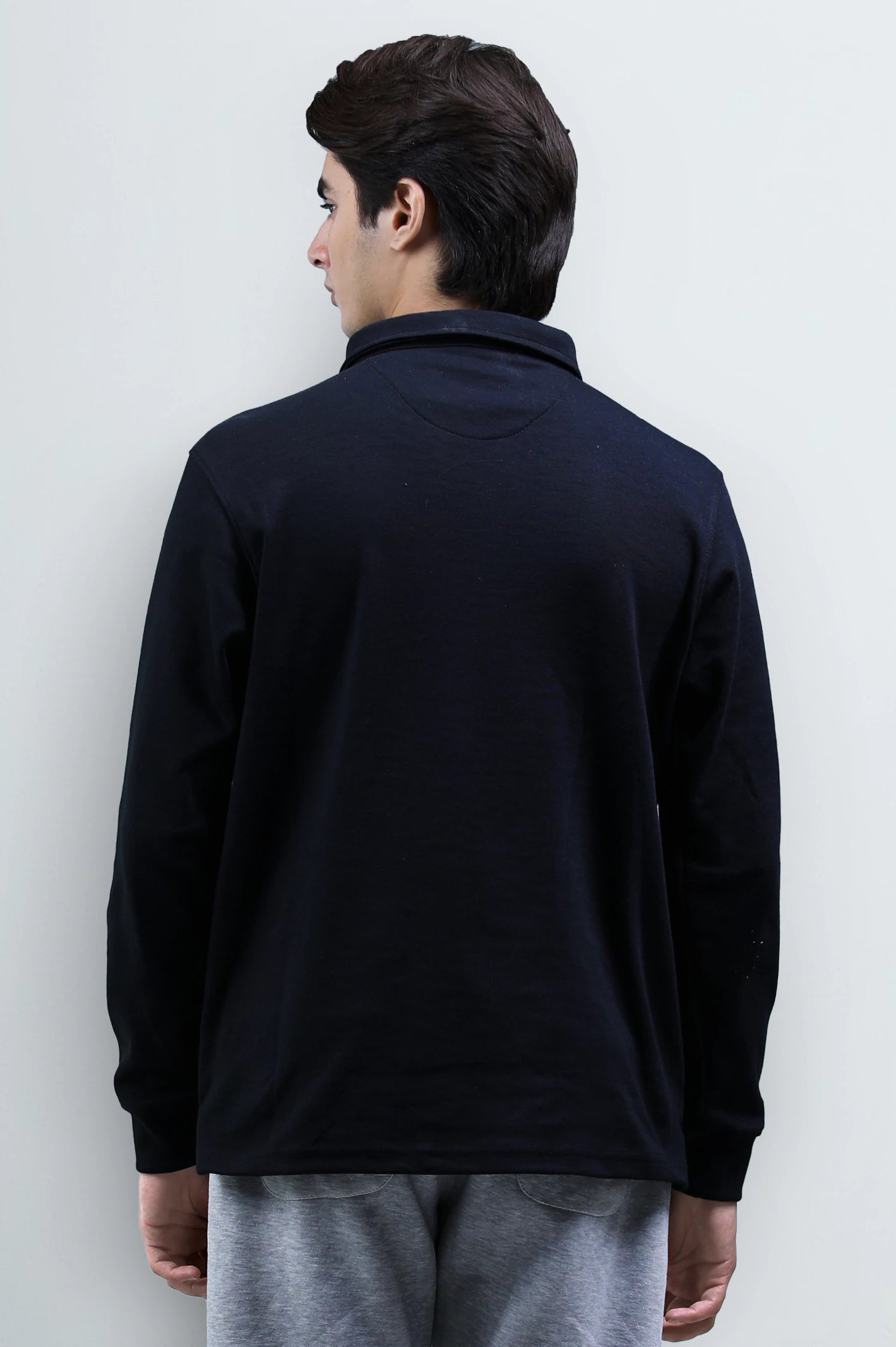 Black Long Sleeves Polo - Image 5