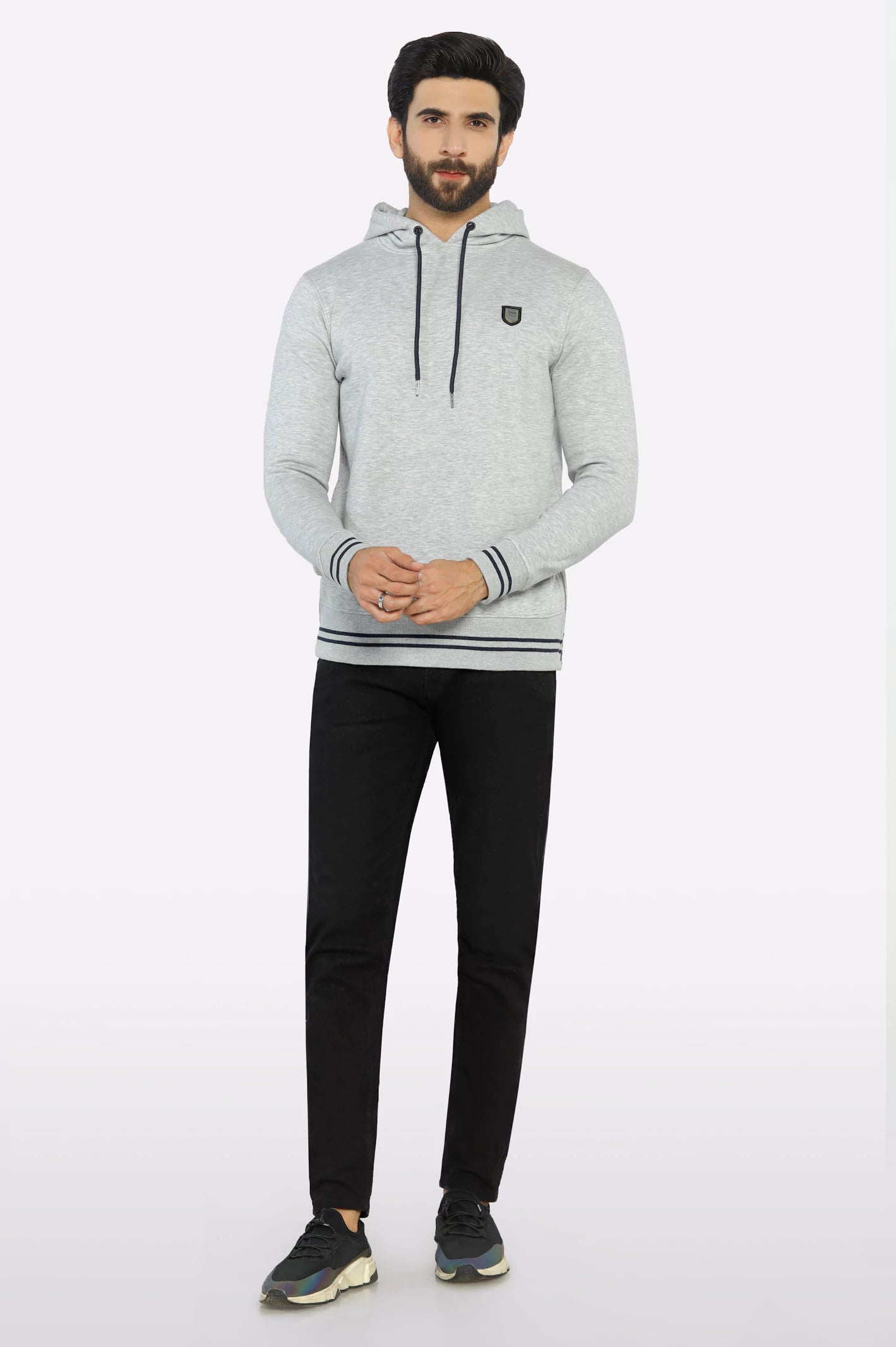 Heather Grey Pullover Hoodie - Image 2