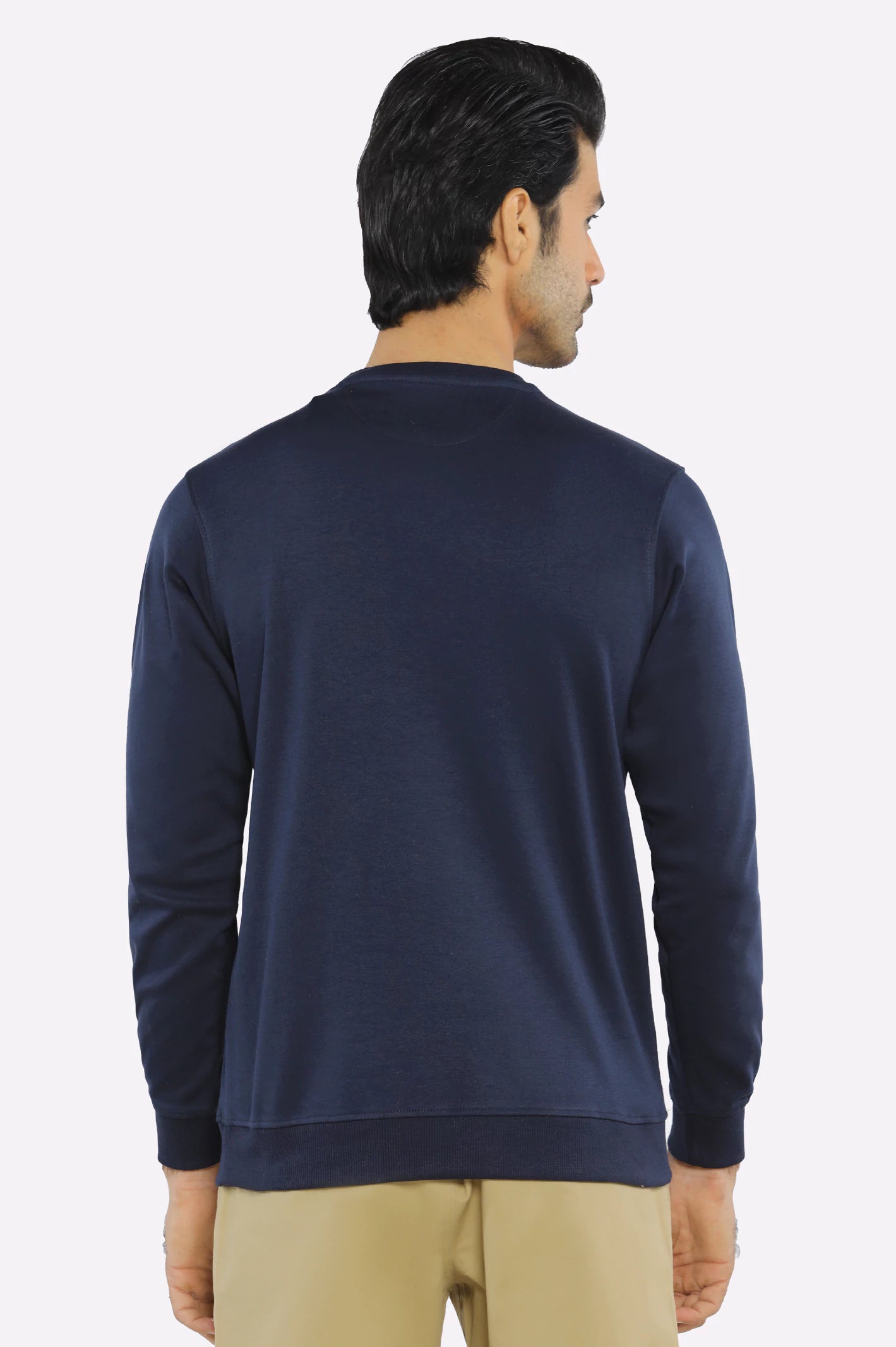 Navy Blue Graphic Sweatshirt - Image 3