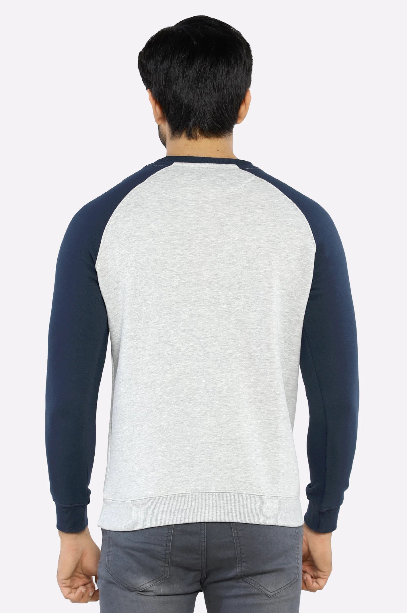 Heather Grey Badge Sweatshirt - Image 3