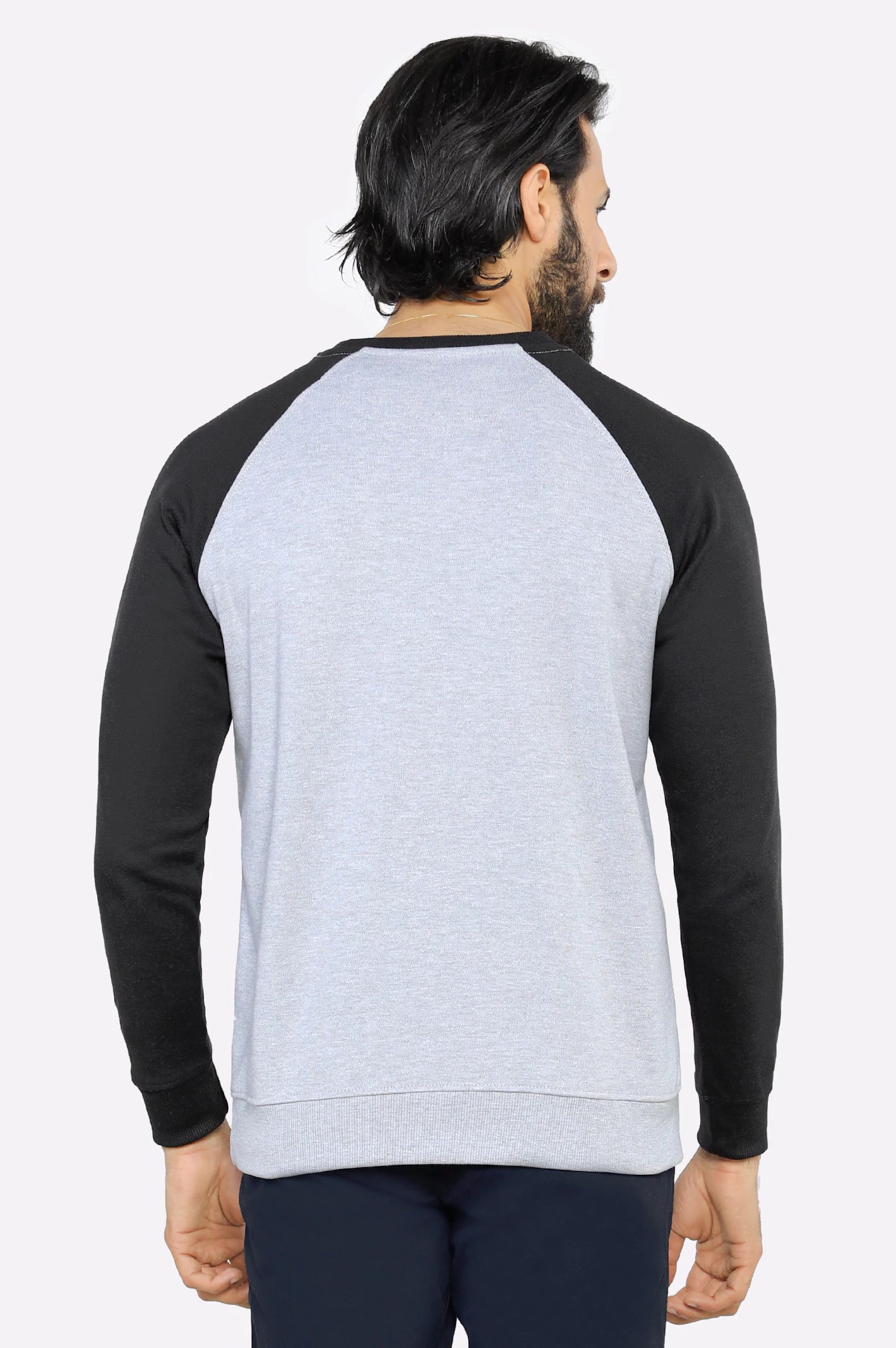 Heather Grey Graphic Sweatshirt - Image 3