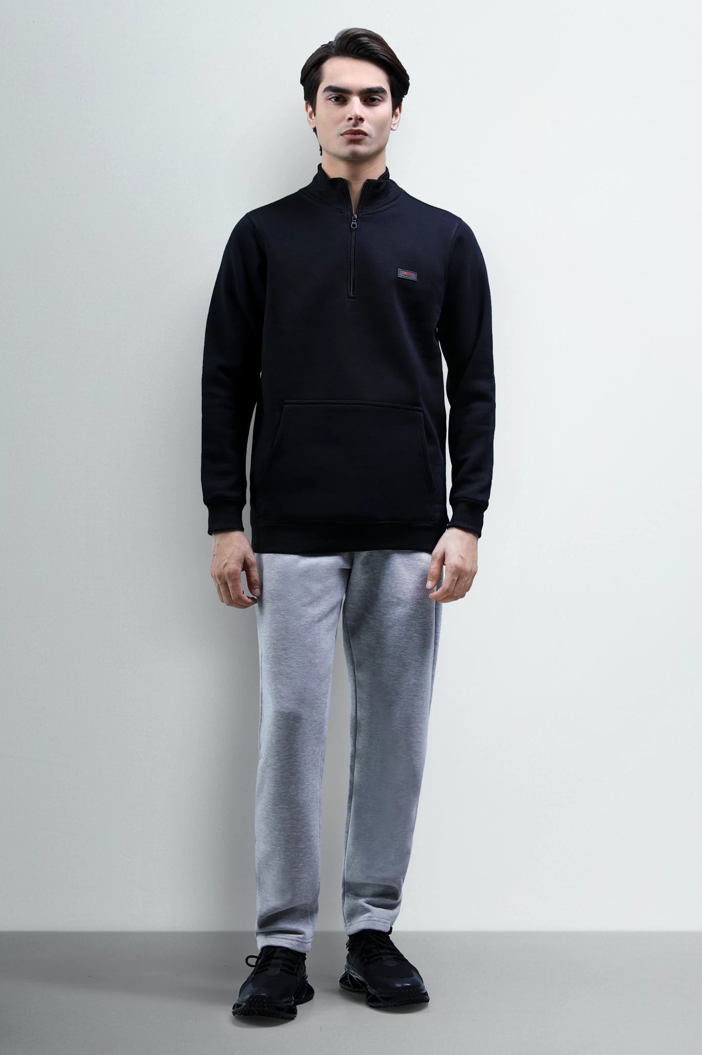 Black Quarter Zip Sweatshirt - Image 2
