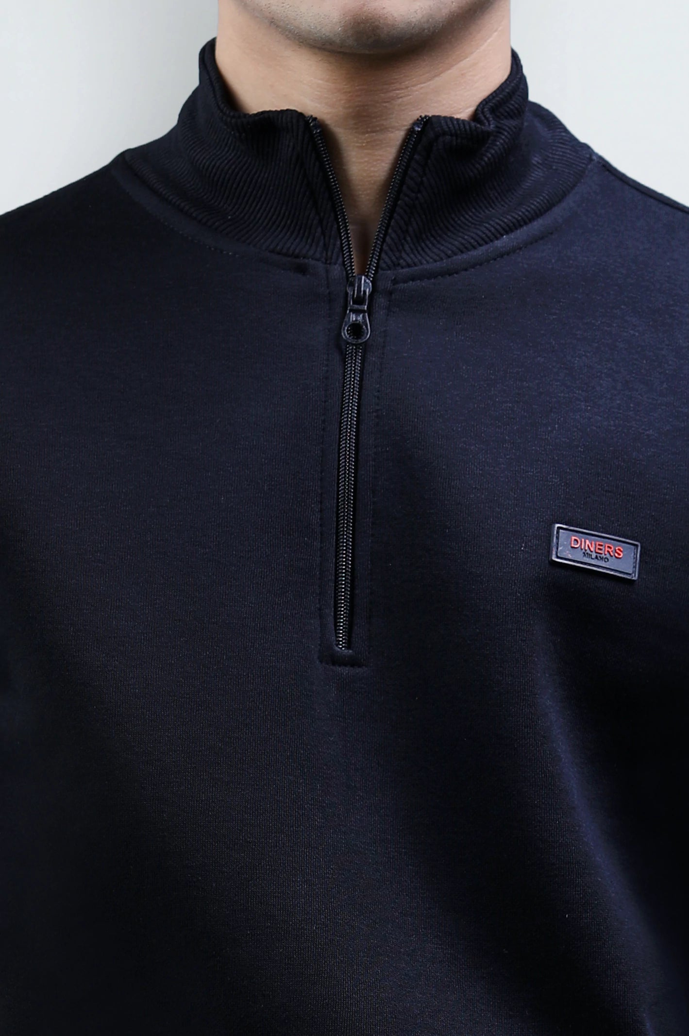Black Quarter Zip Sweatshirt - Image 3