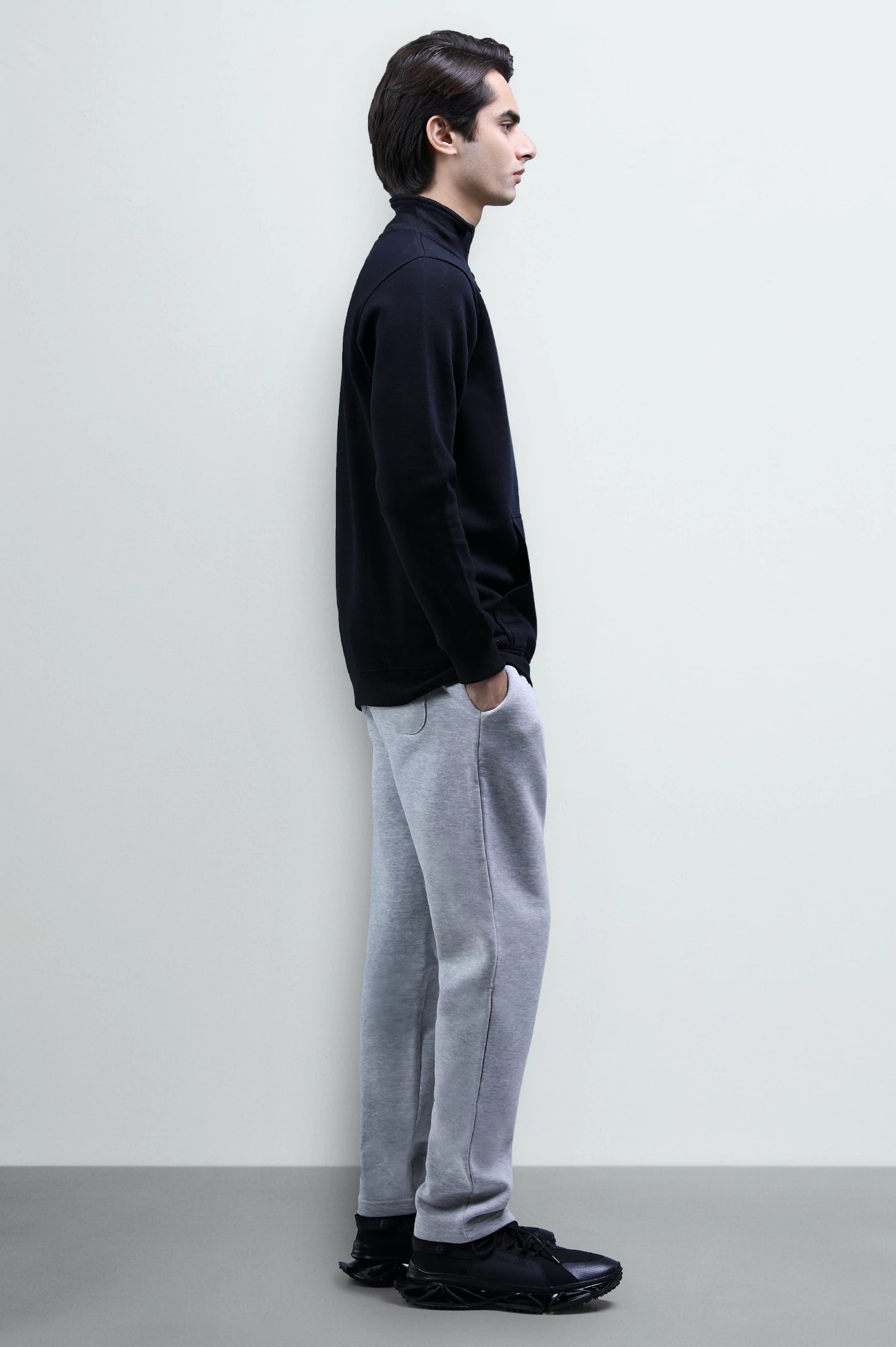 Black Quarter Zip Sweatshirt - Image 4